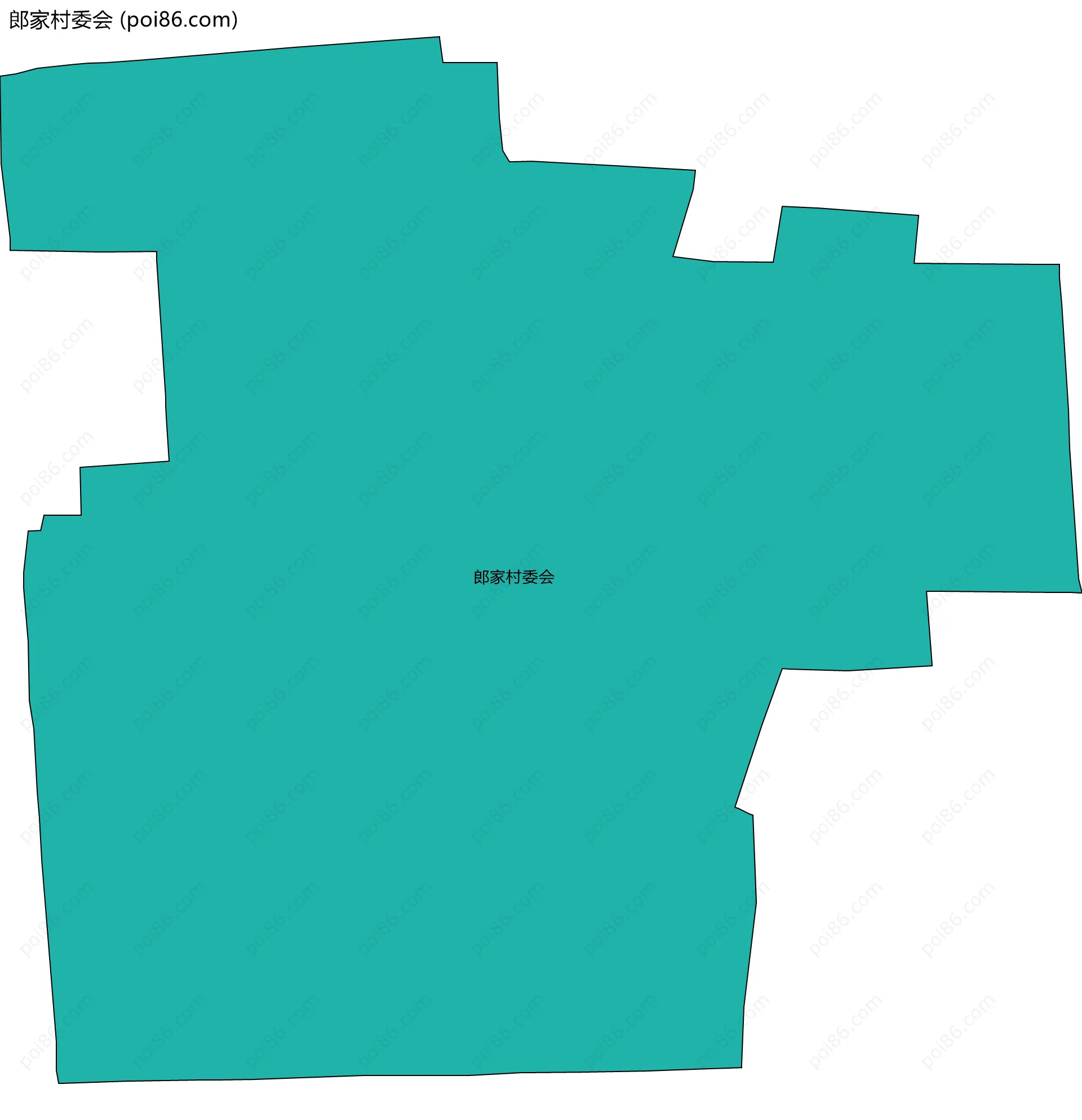 郎家村委会边界地图