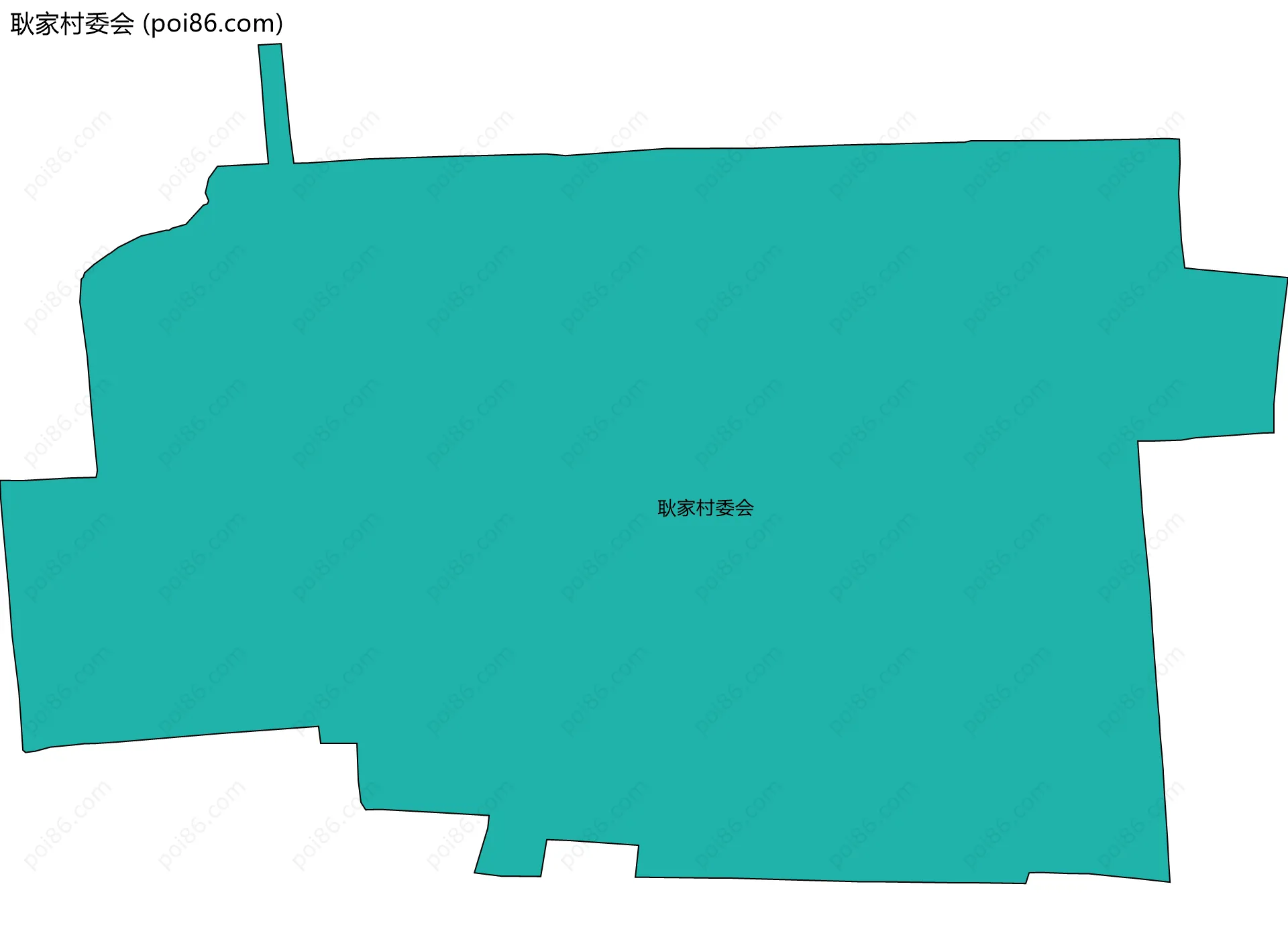 耿家村委会边界地图