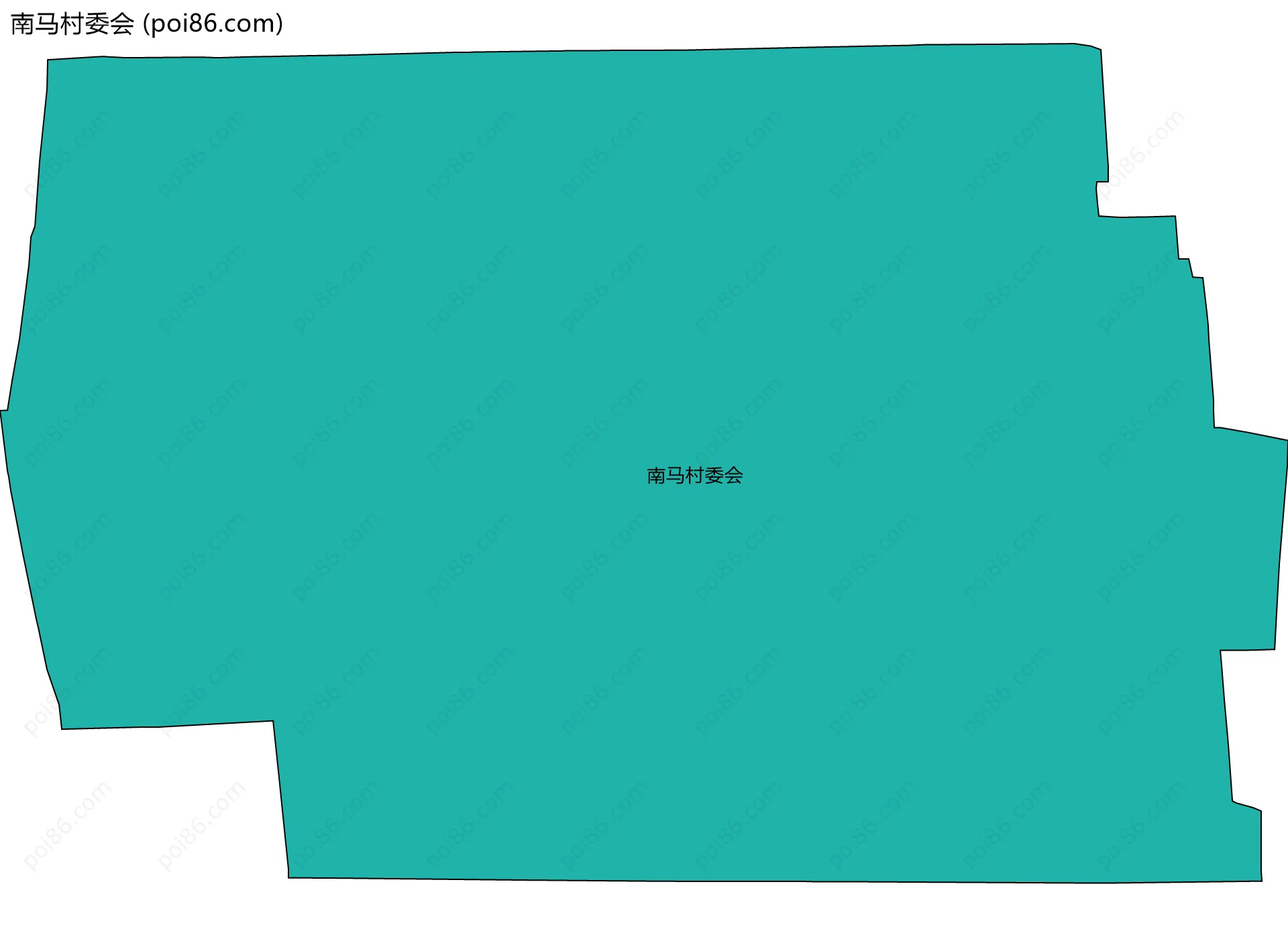 南马村委会边界地图