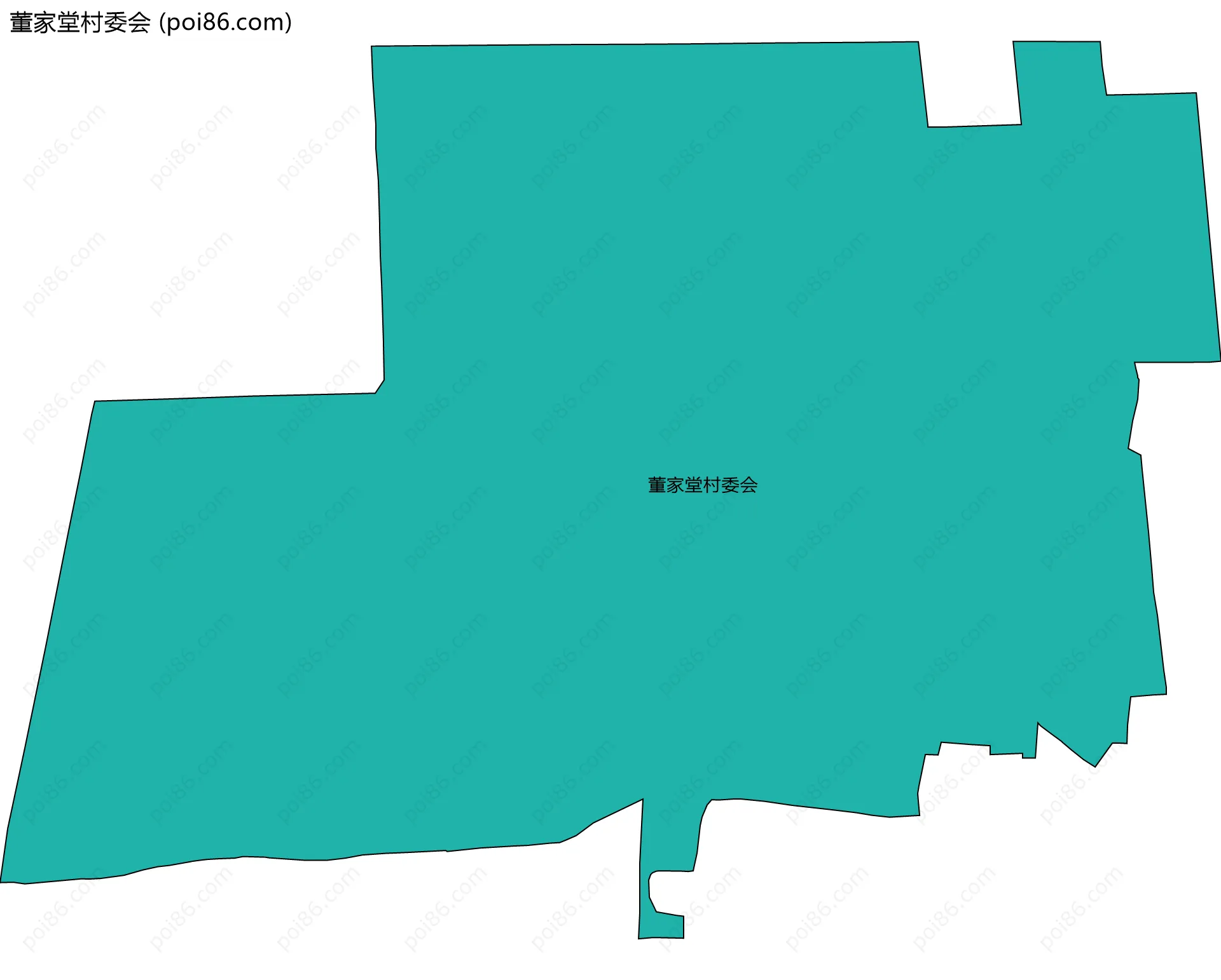 董家堂村委会边界地图
