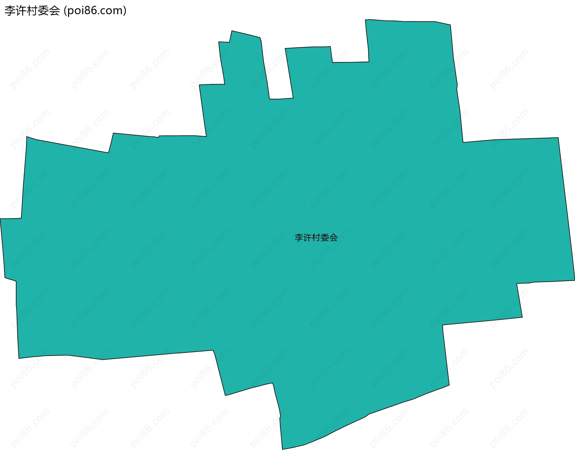 李许村委会边界地图