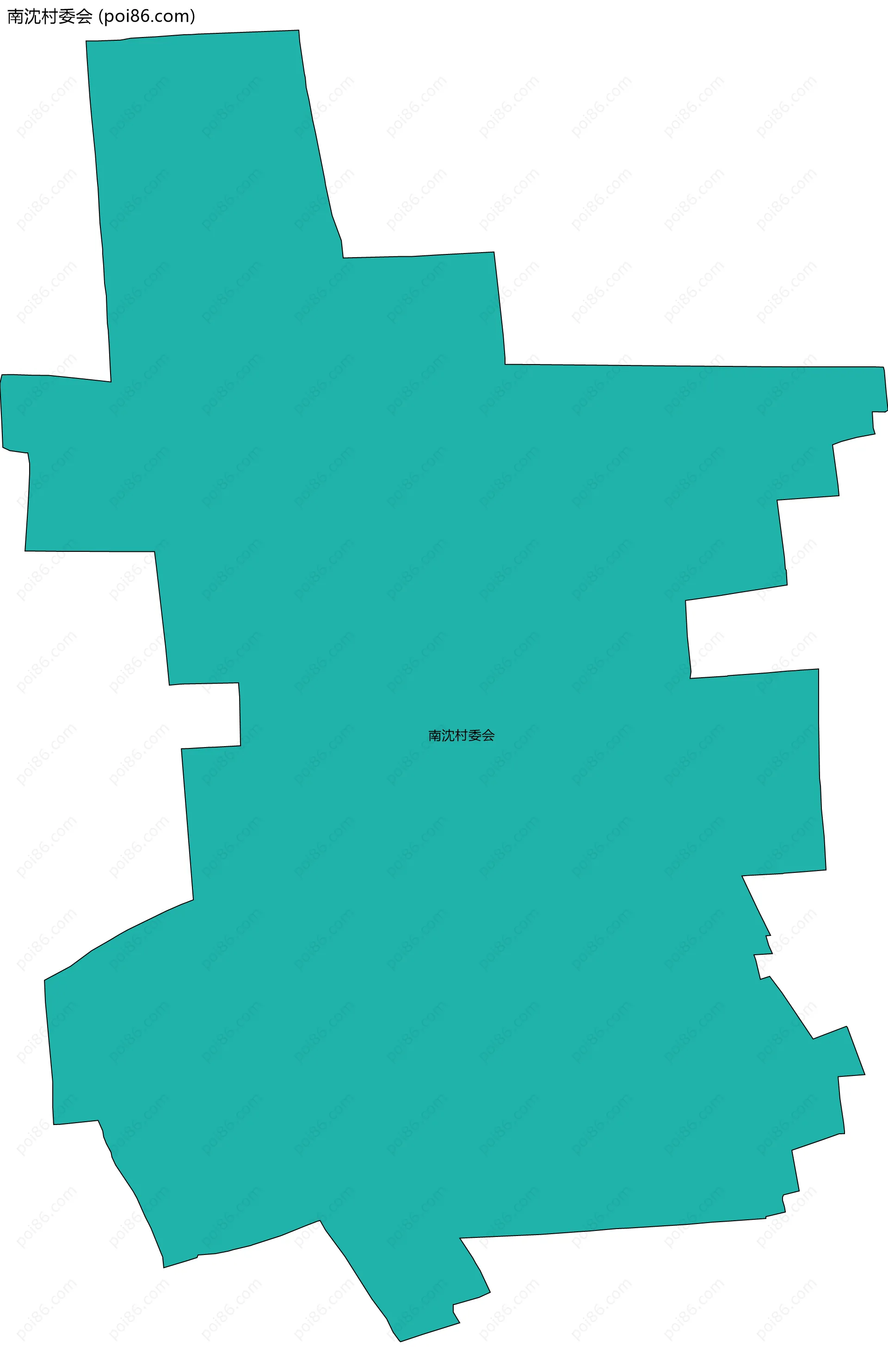 南沈村委会边界地图