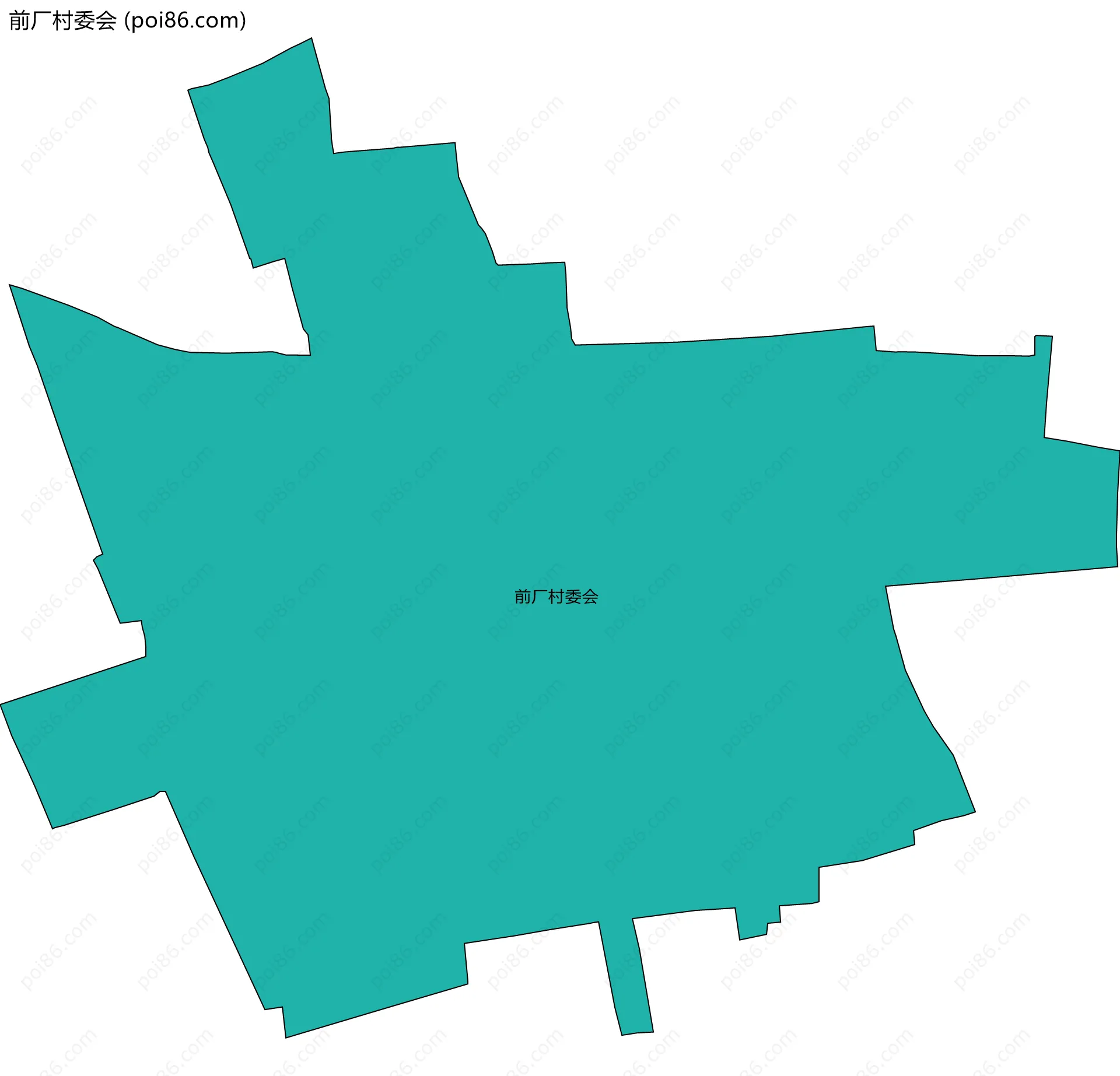 前厂村委会边界地图