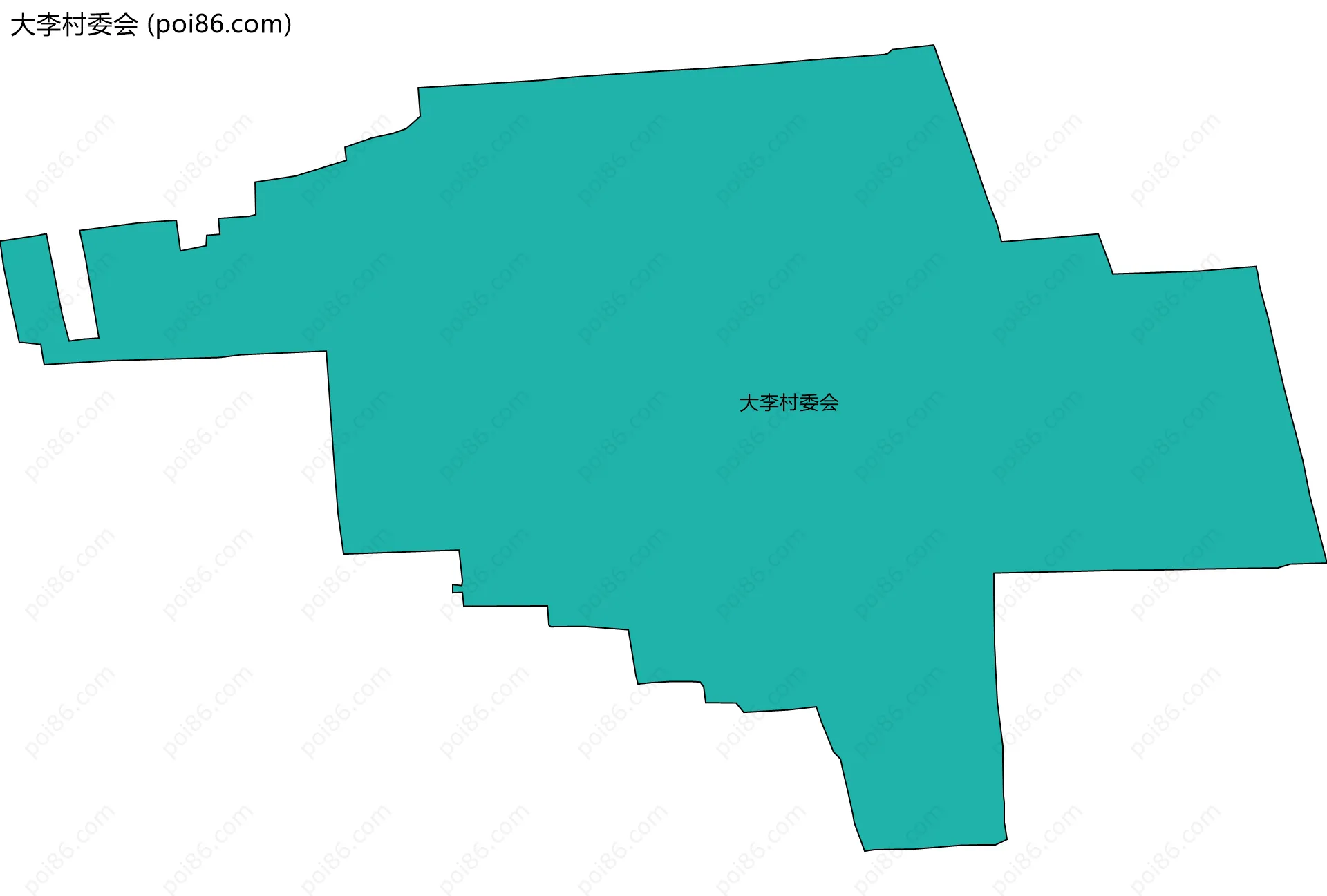 大李村委会边界地图
