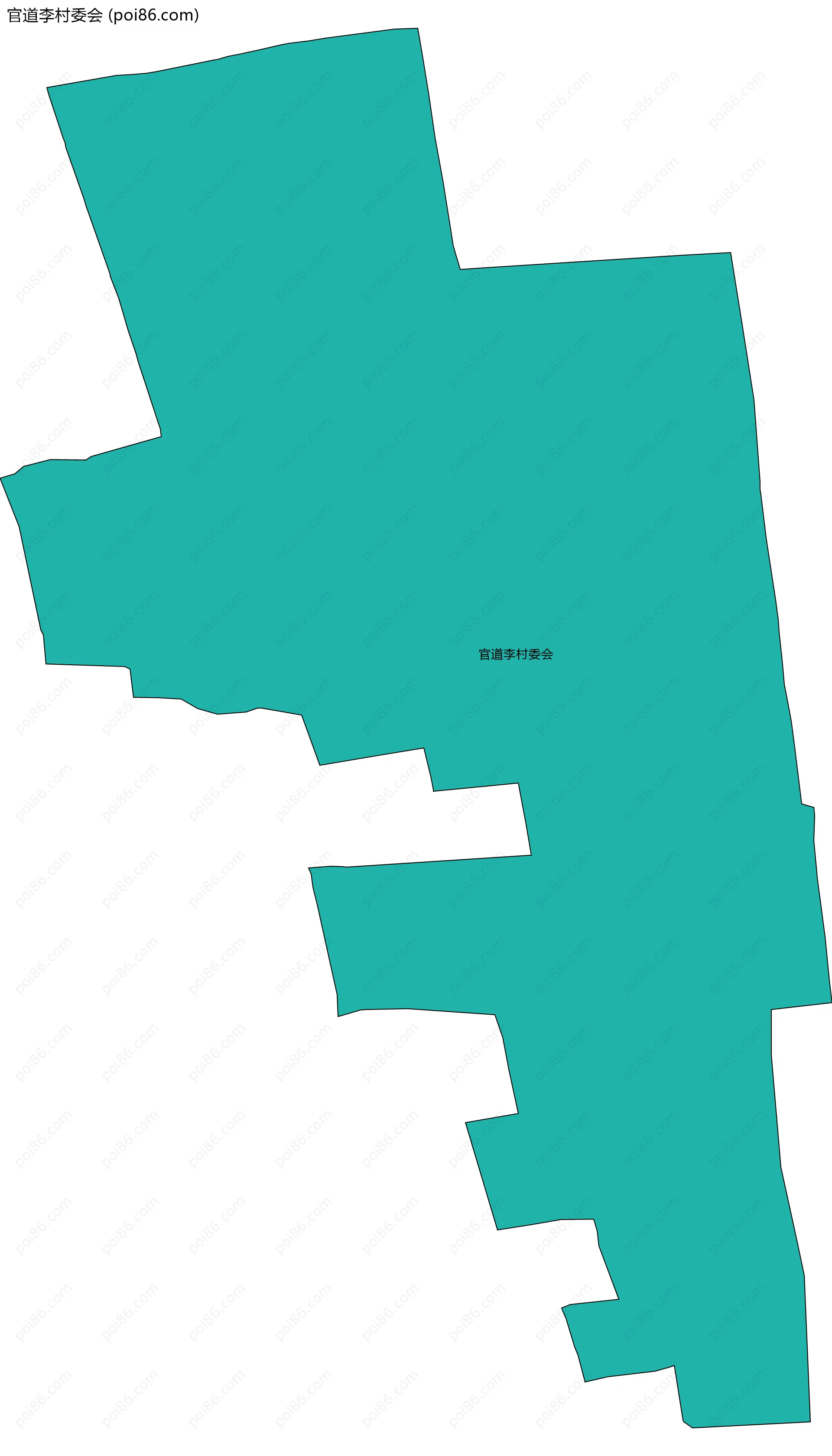 官道李村委会边界地图