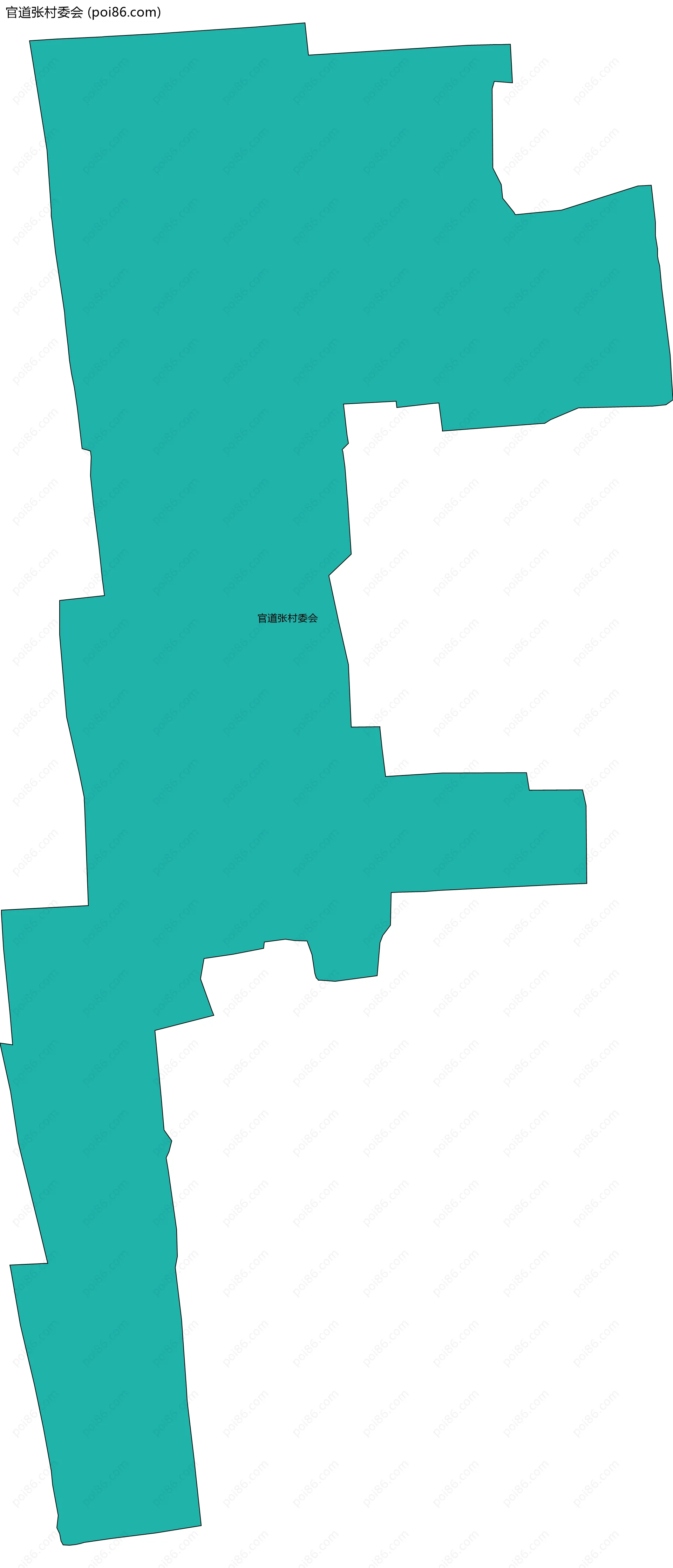 官道张村委会边界地图