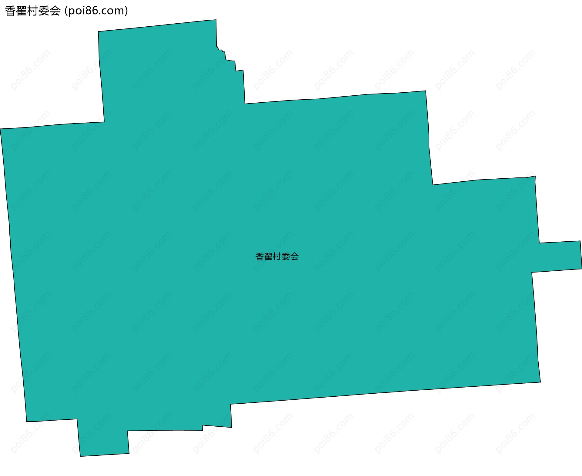 香翟村委会边界地图