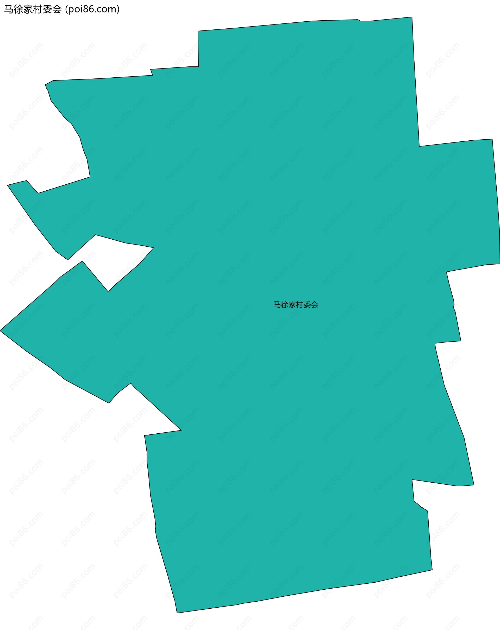 马徐家村委会边界地图