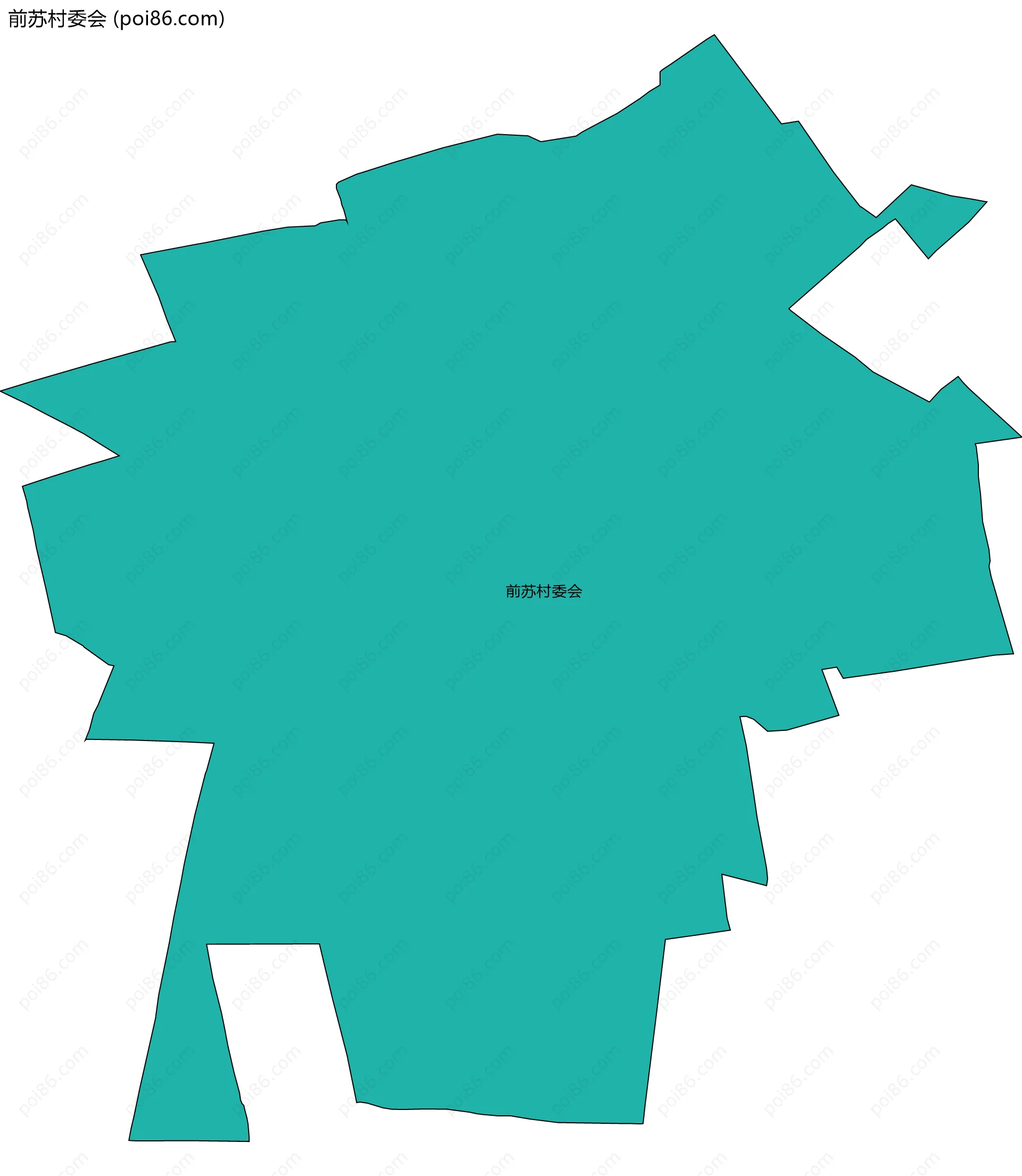 前苏村委会边界地图