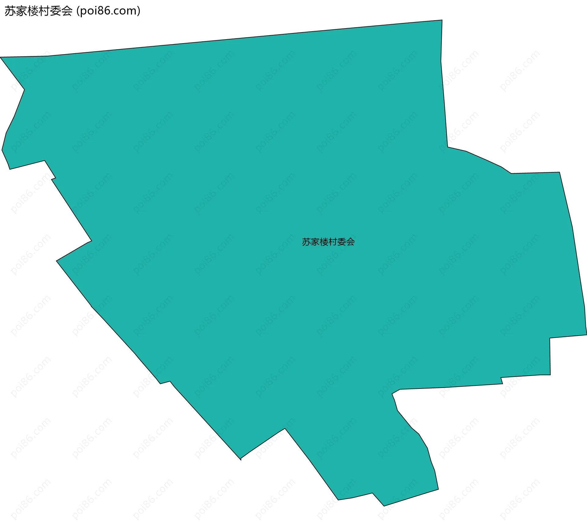 苏家楼村委会边界地图