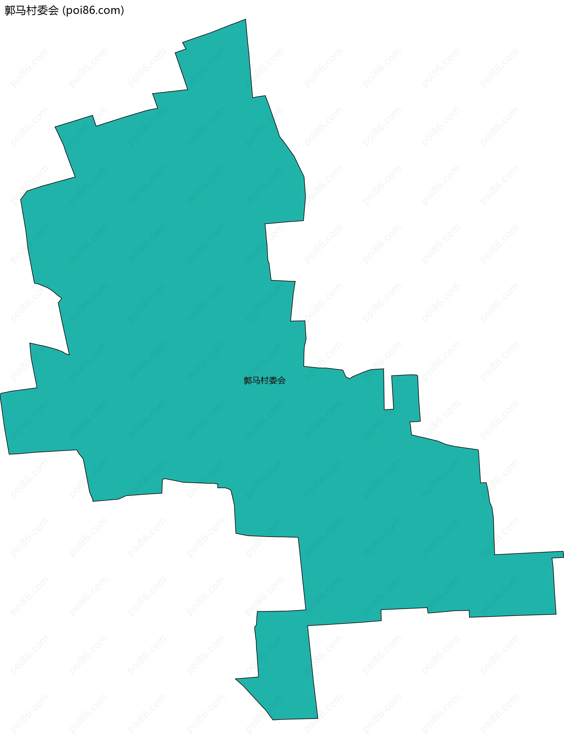 郭马村委会边界地图