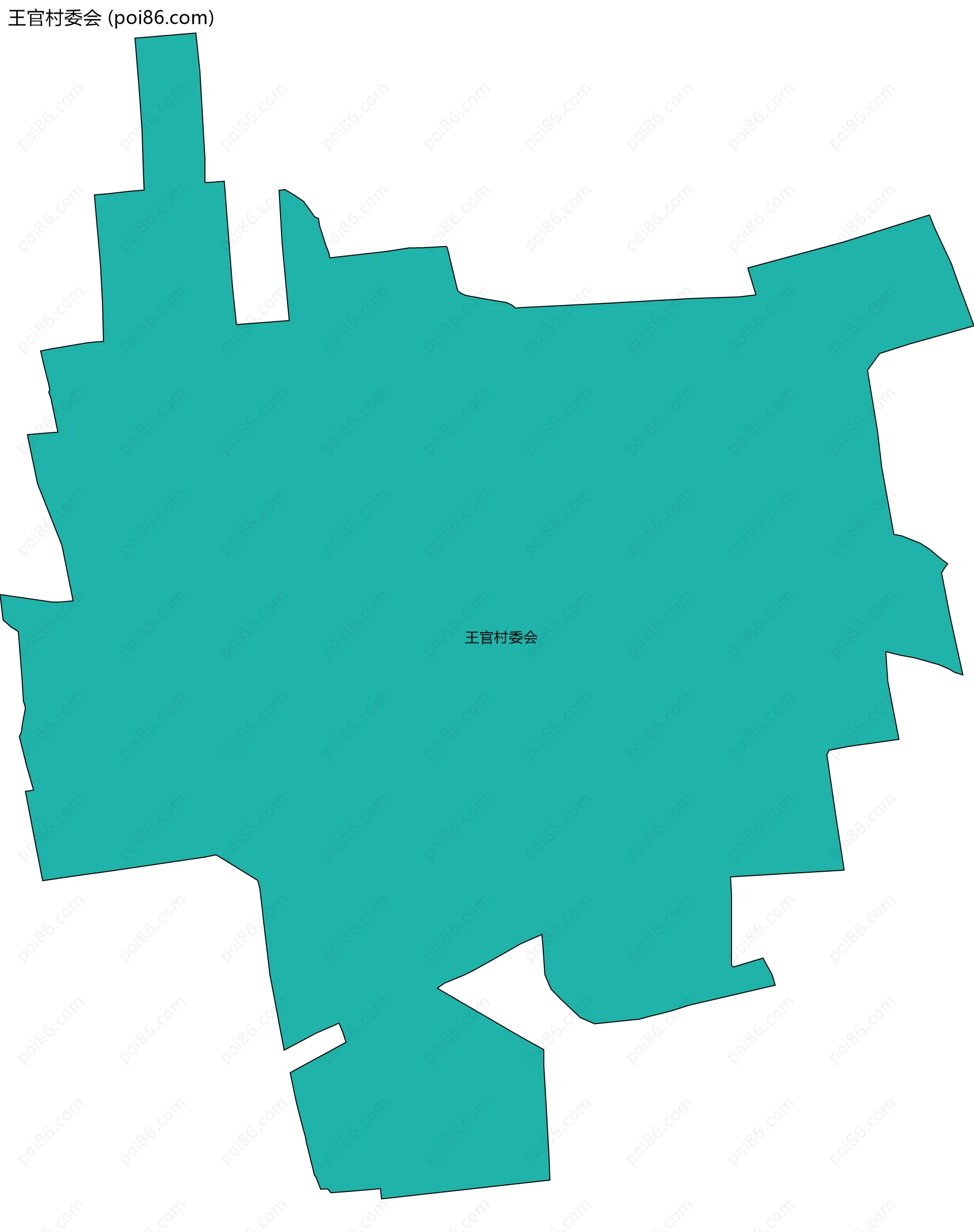 王官村委会边界地图