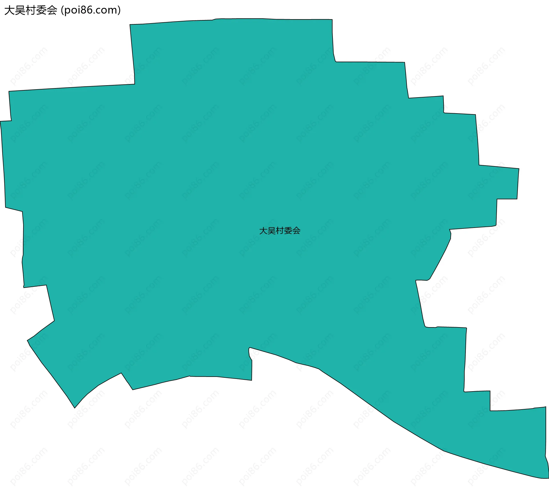 大吴村委会边界地图