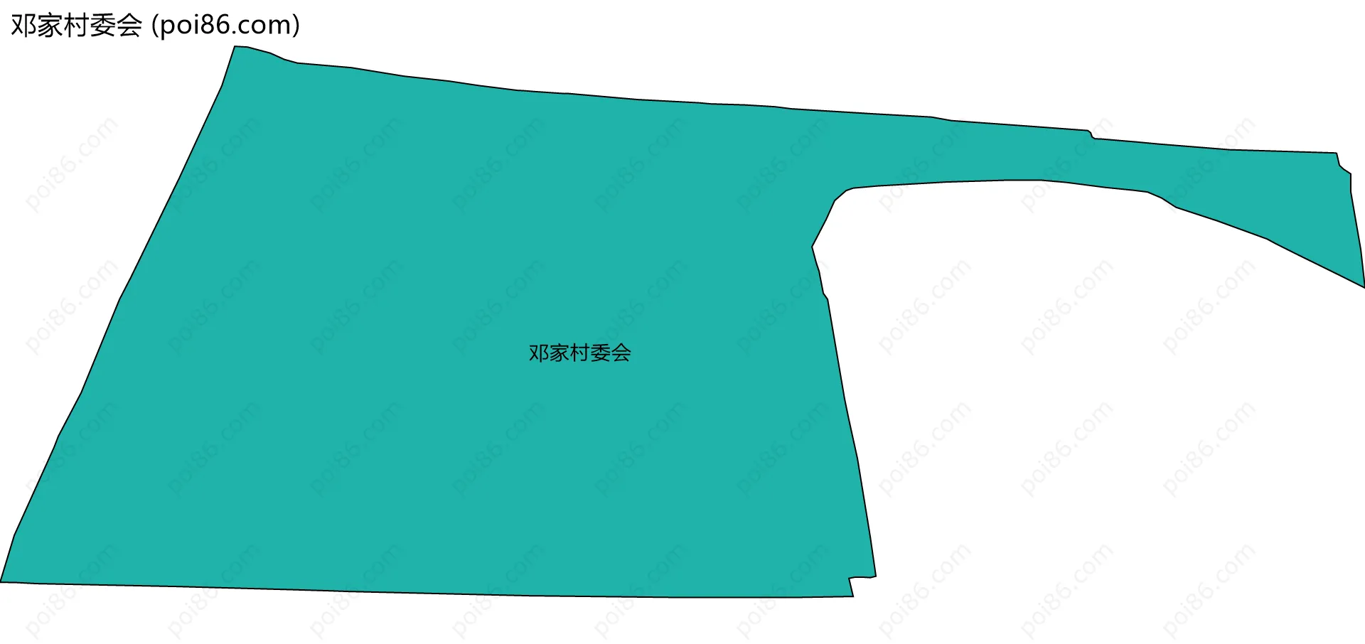 邓家村委会边界地图