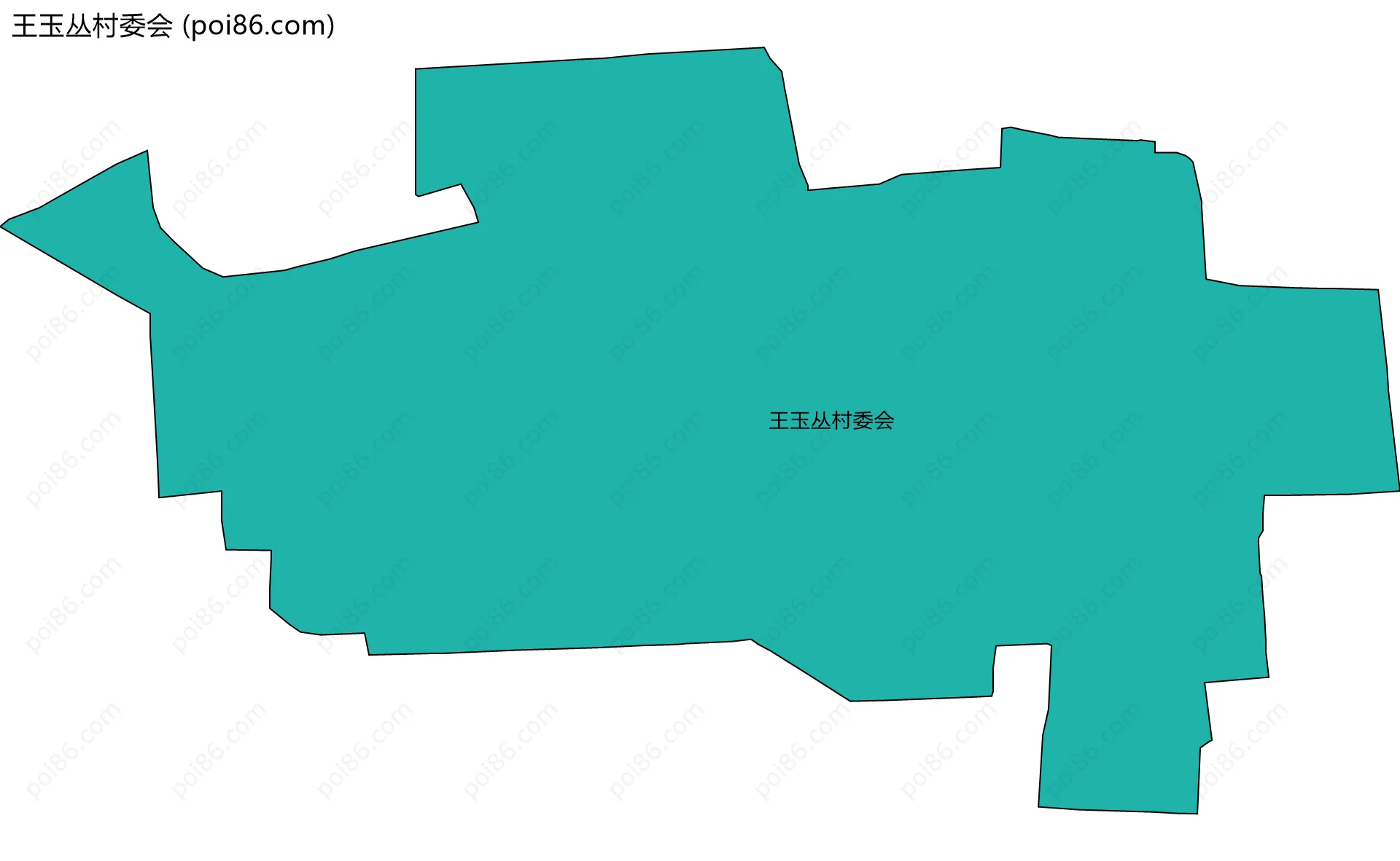 王玉丛村委会边界地图