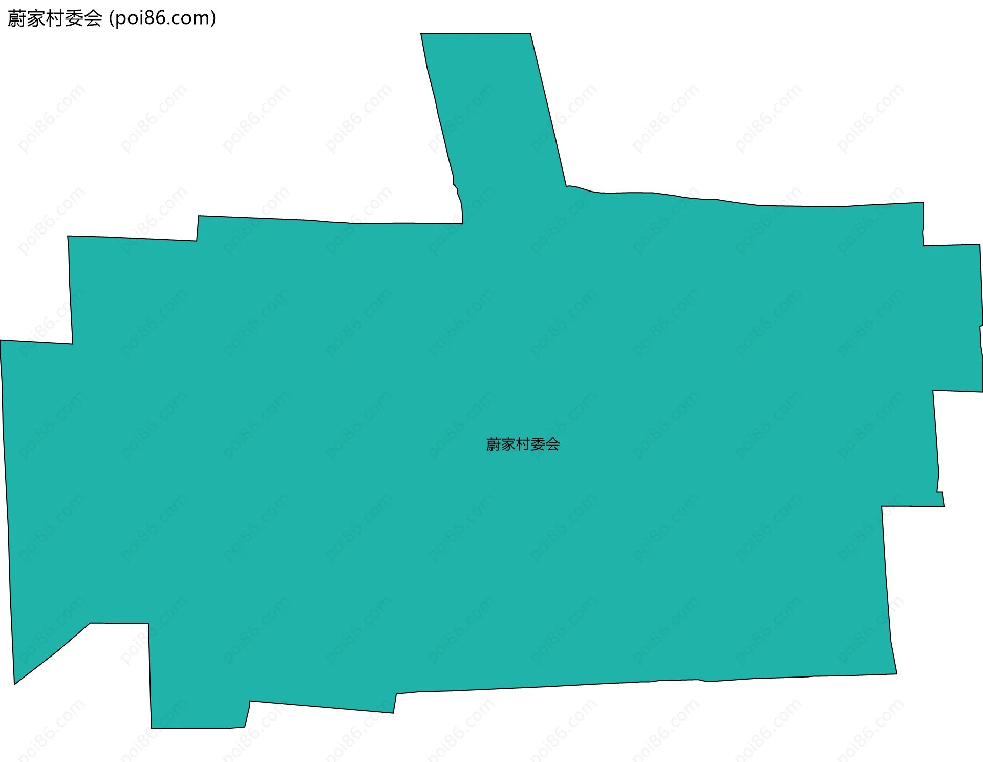 蔚家村委会边界地图