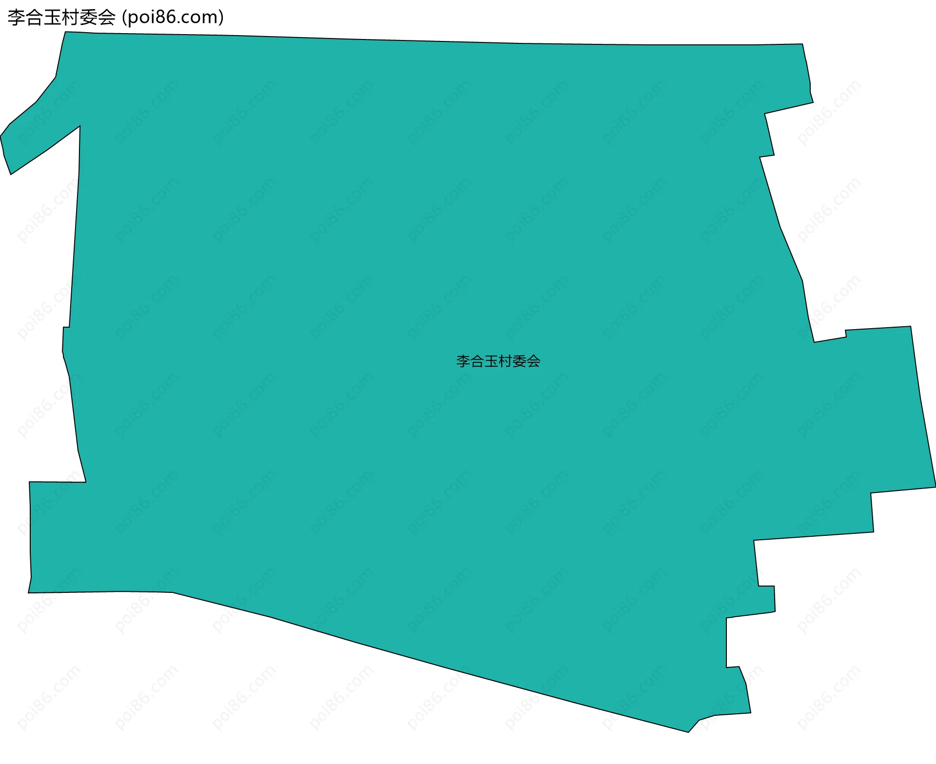 李合玉村委会边界地图