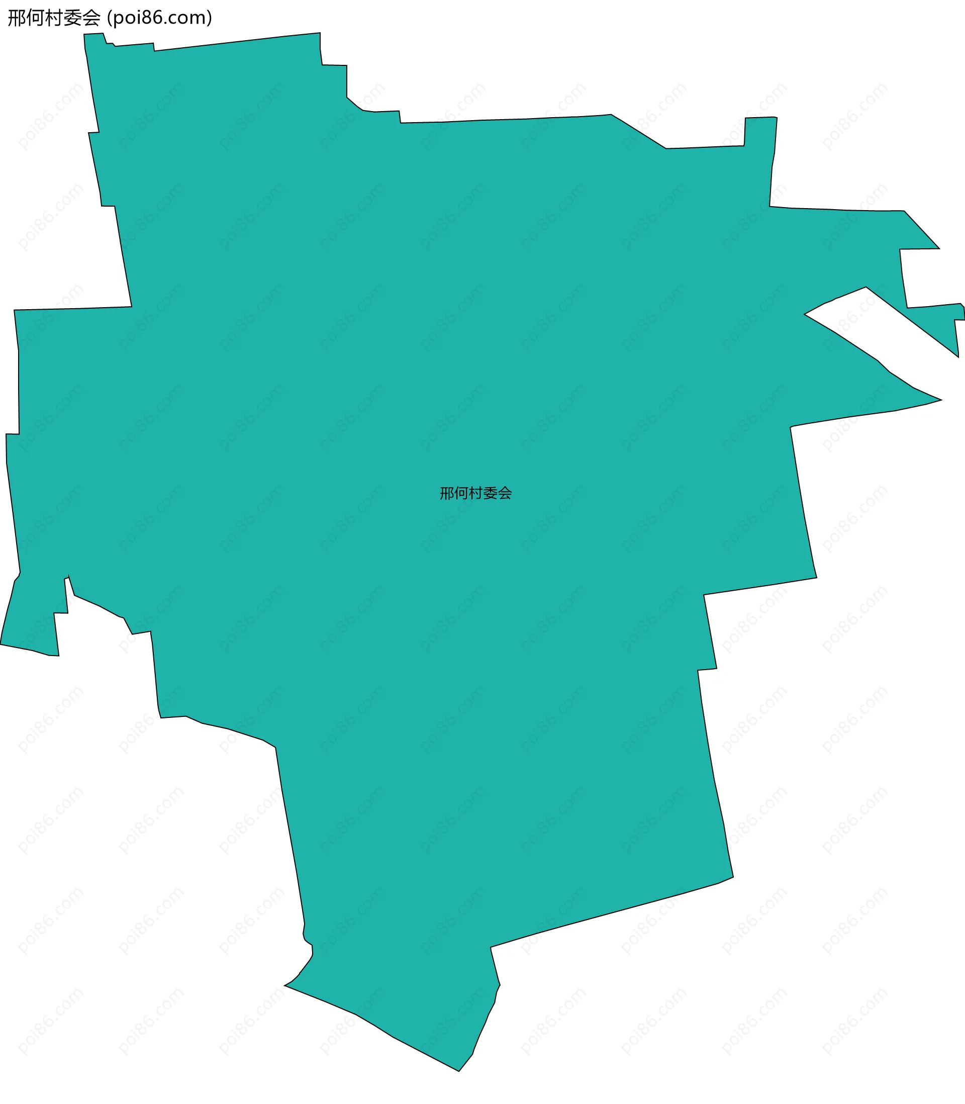 邢何村委会边界地图