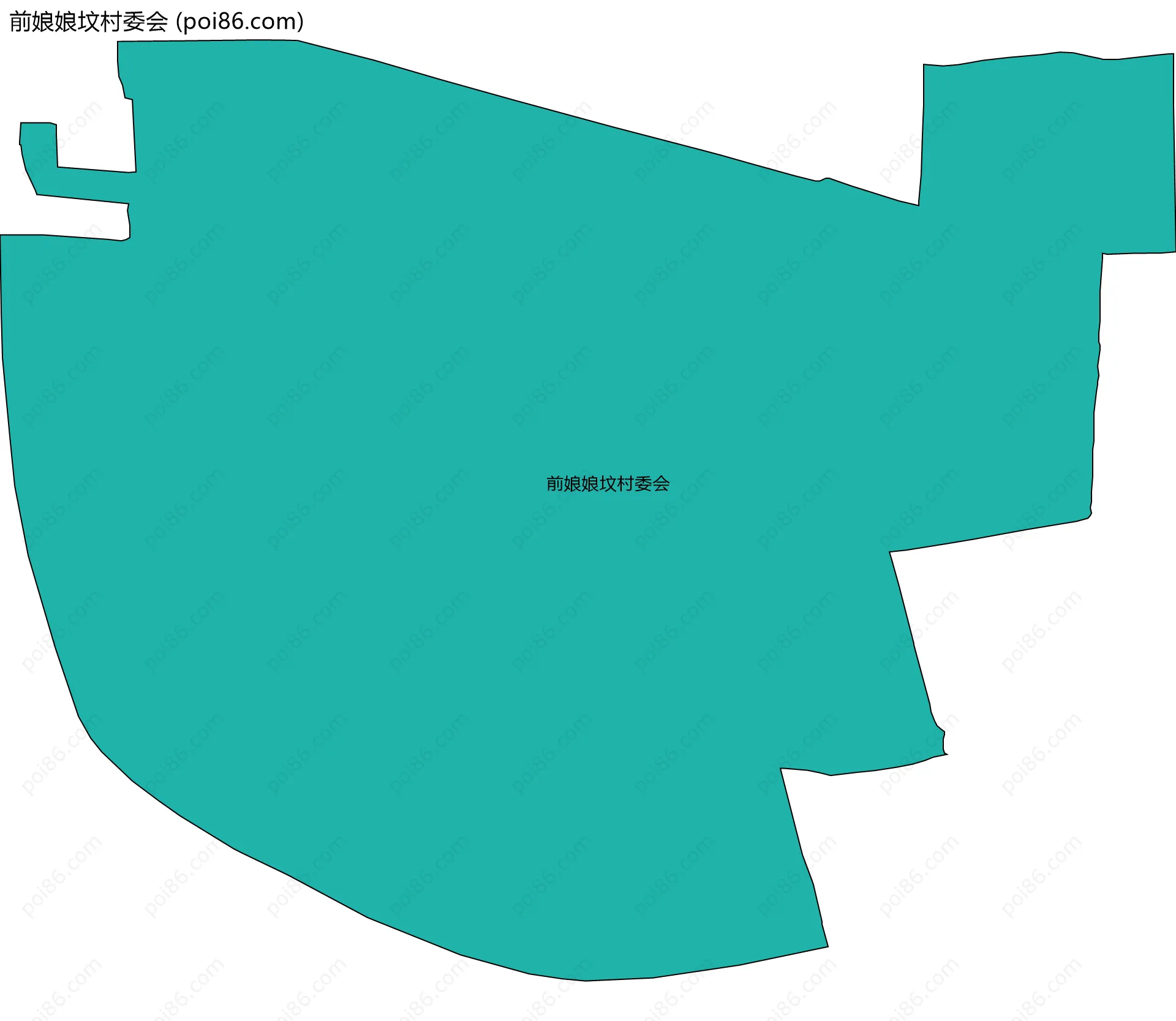 前娘娘坟村委会边界地图