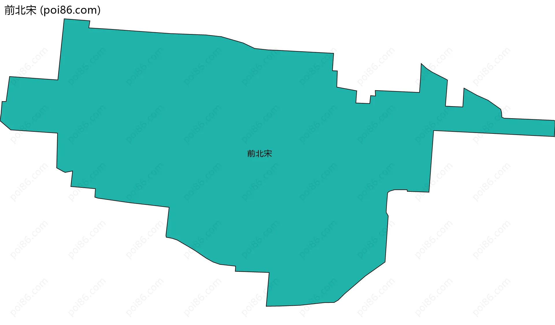 前北宋边界地图