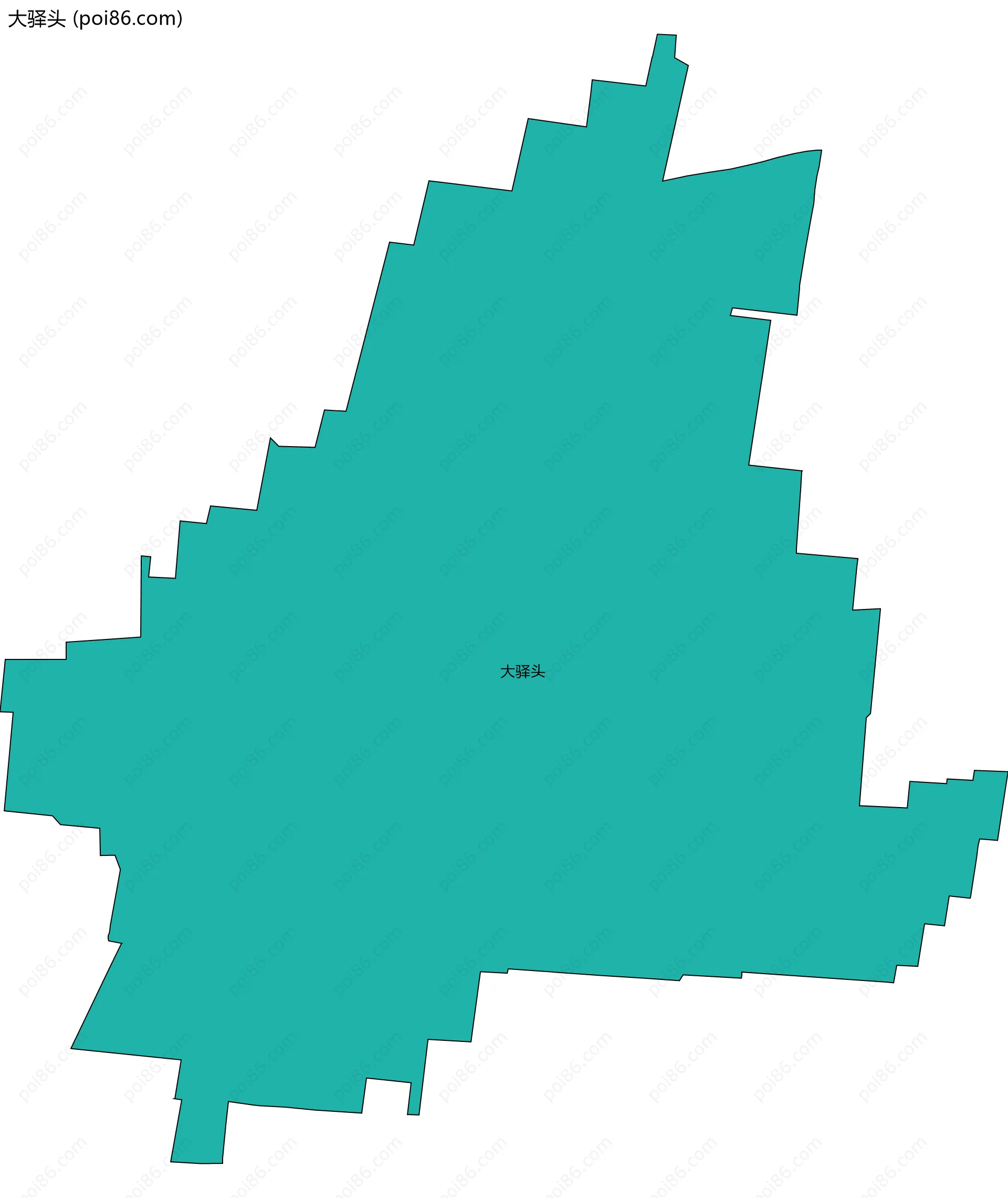 大驿头边界地图