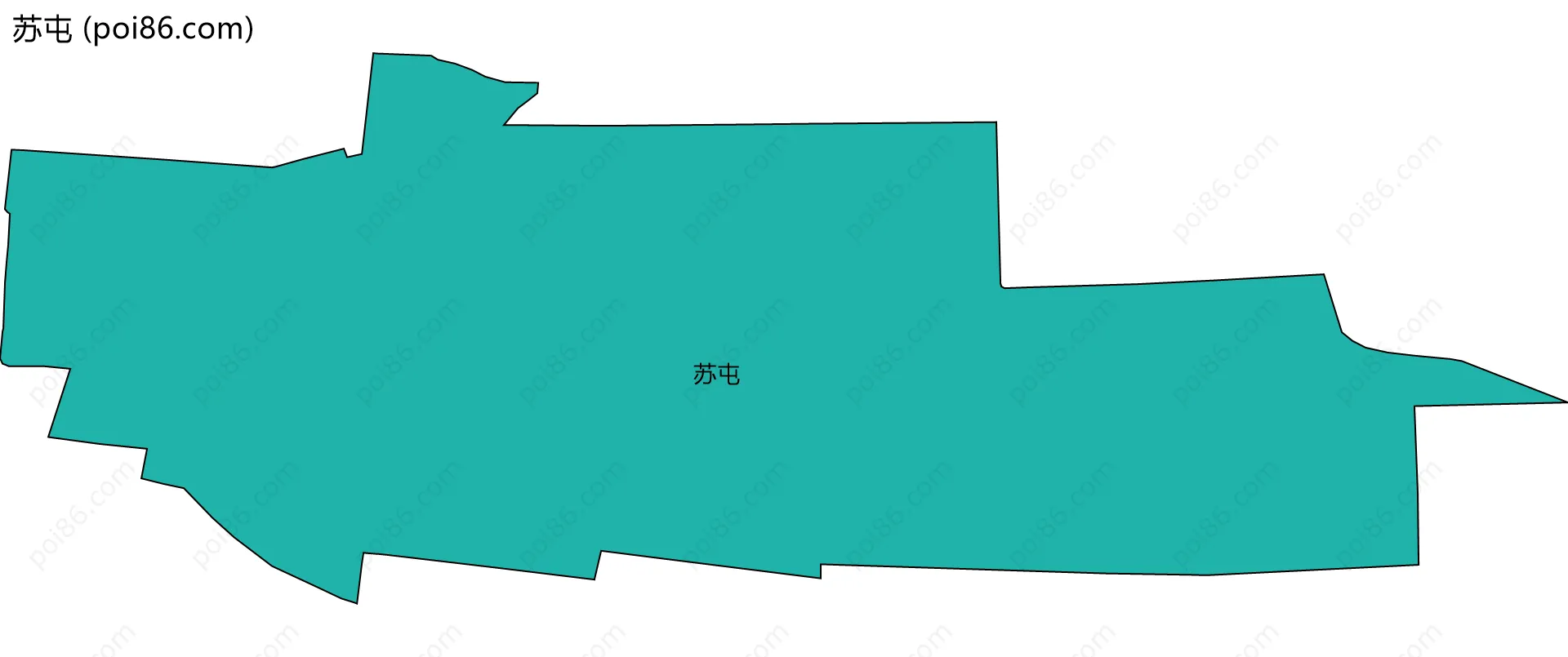 苏屯边界地图