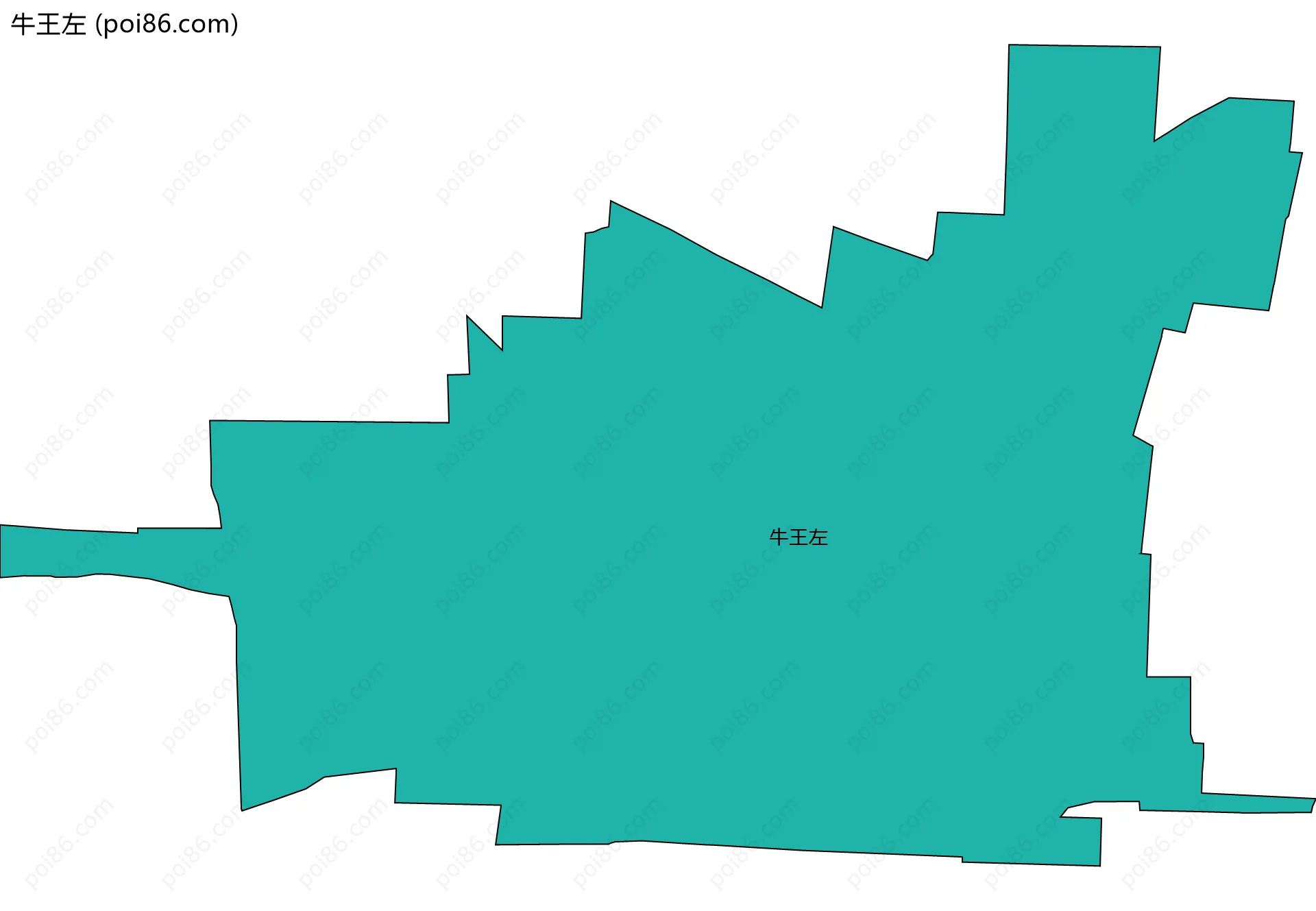 牛王左边界地图