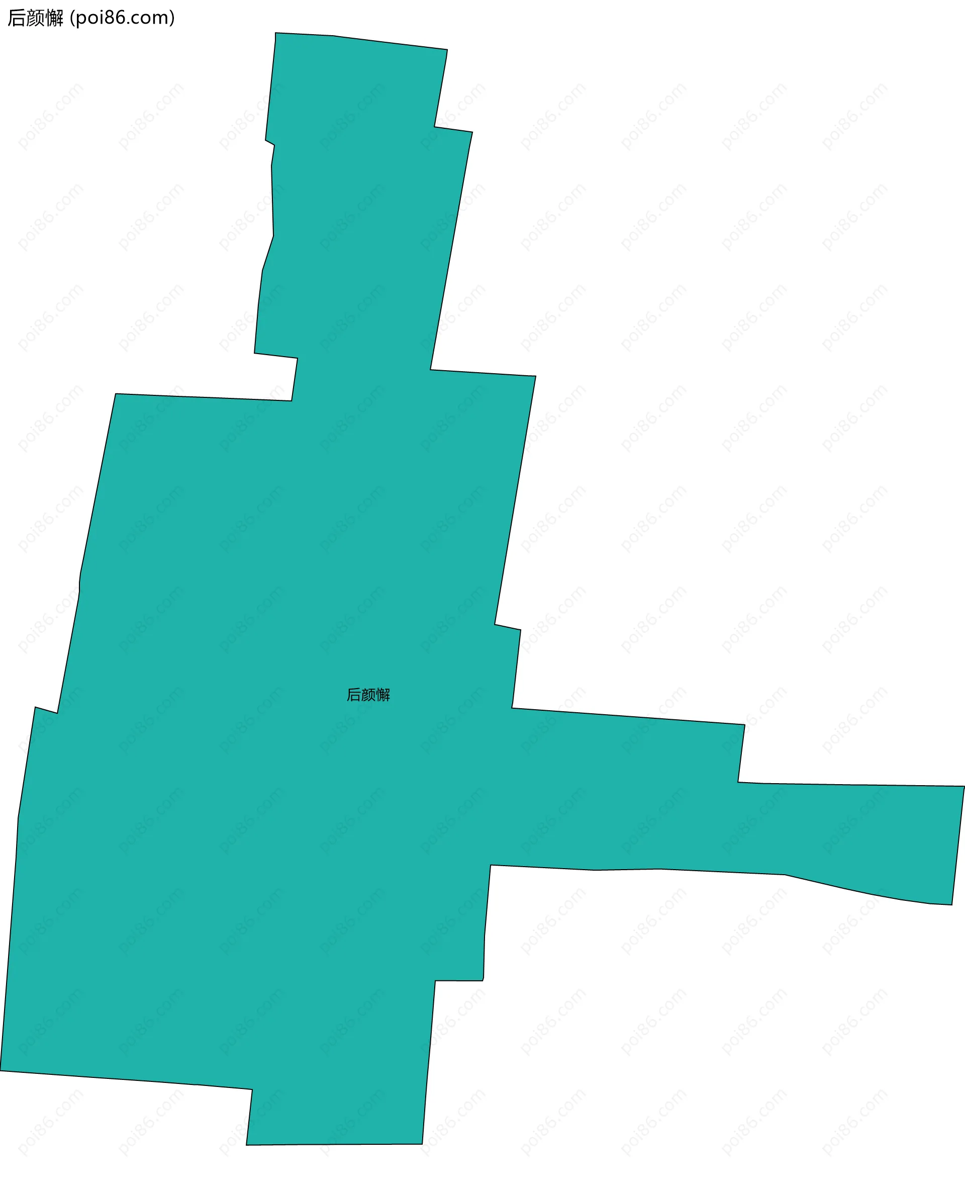 后颜懈边界地图