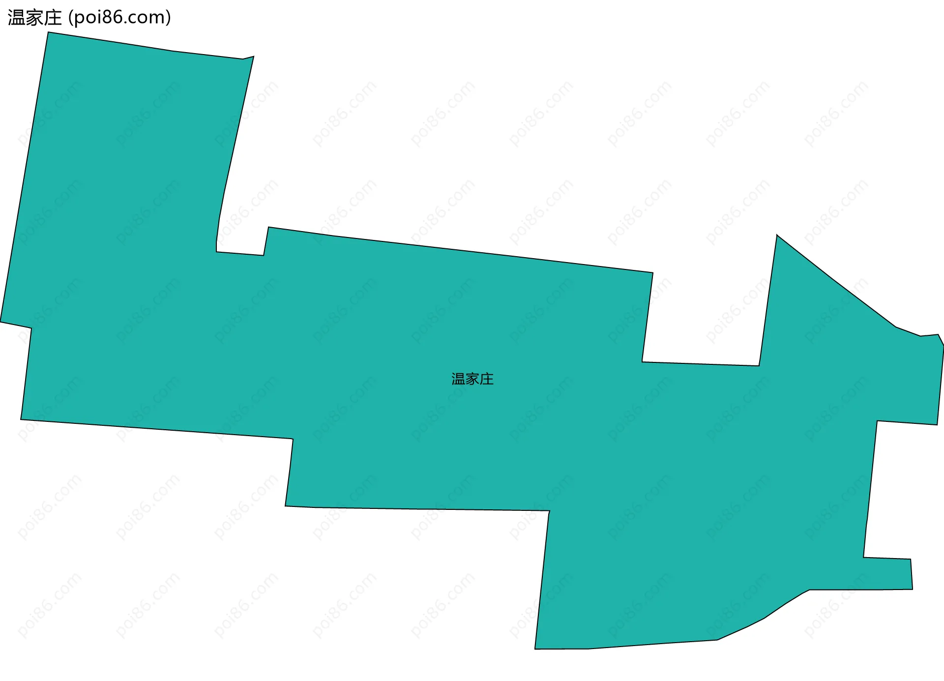 温家庄边界地图