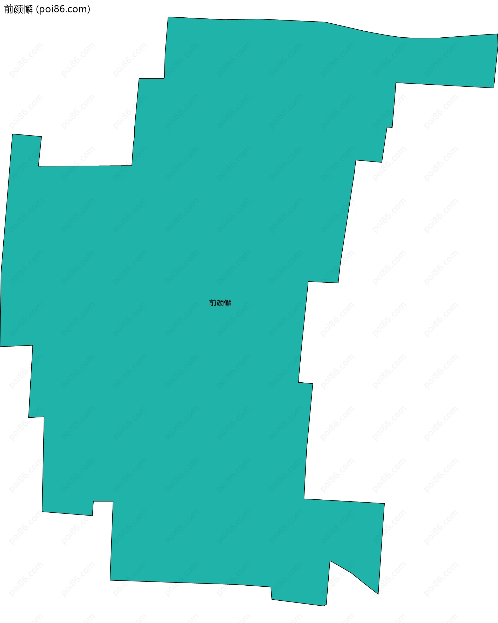 前颜懈边界地图