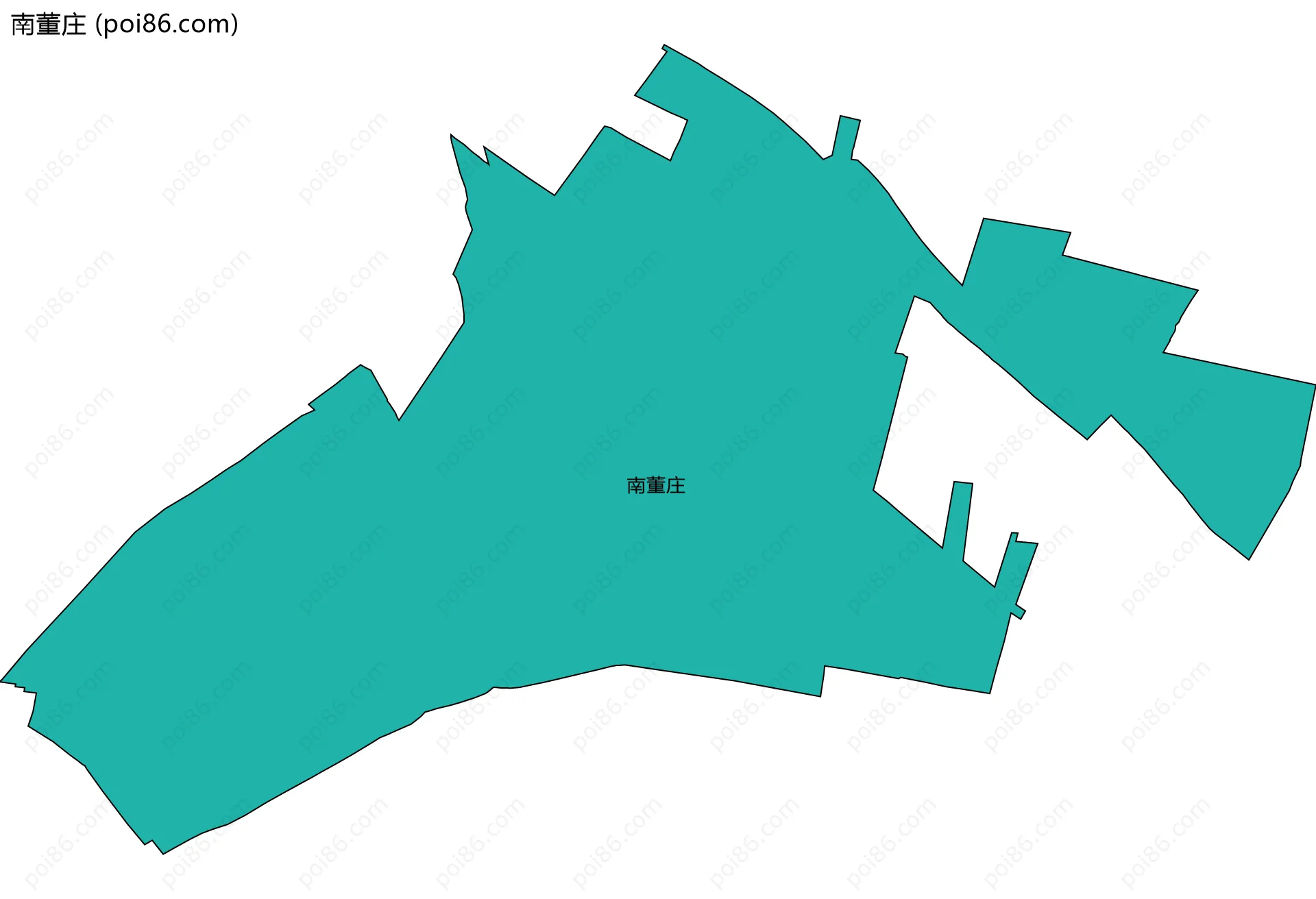 南董庄边界地图