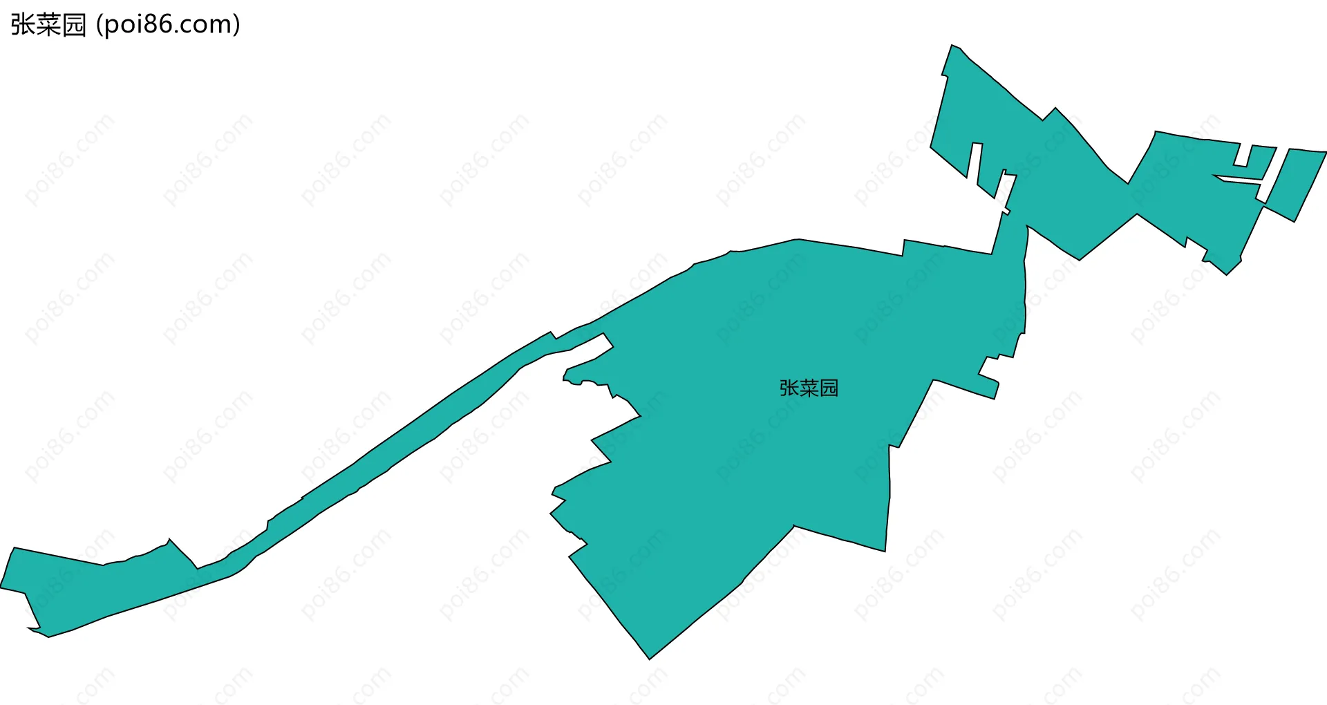 张菜园边界地图