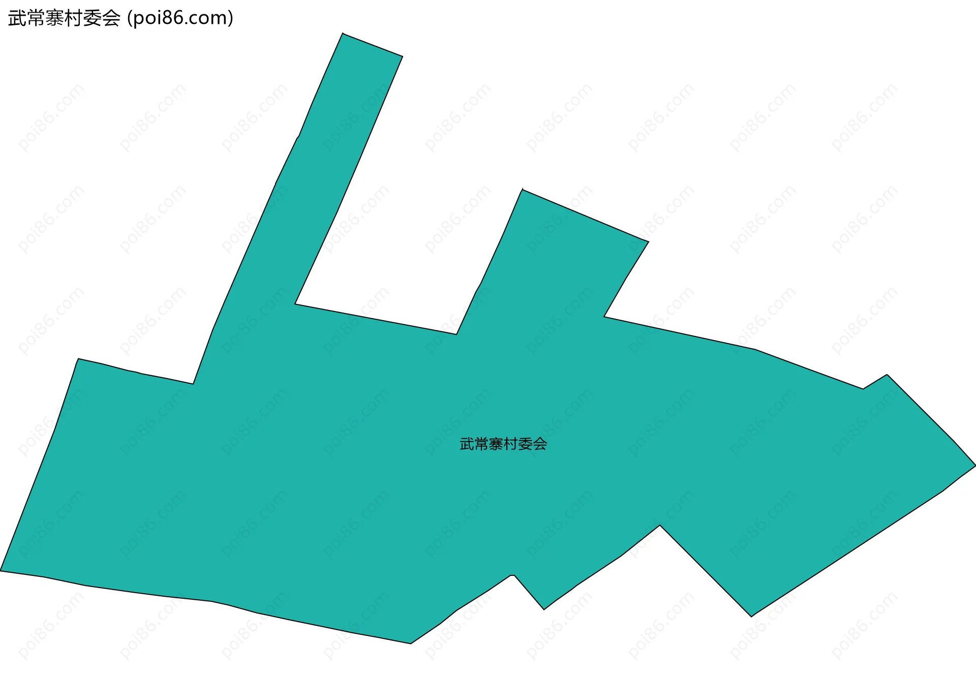 武常寨村委会边界地图