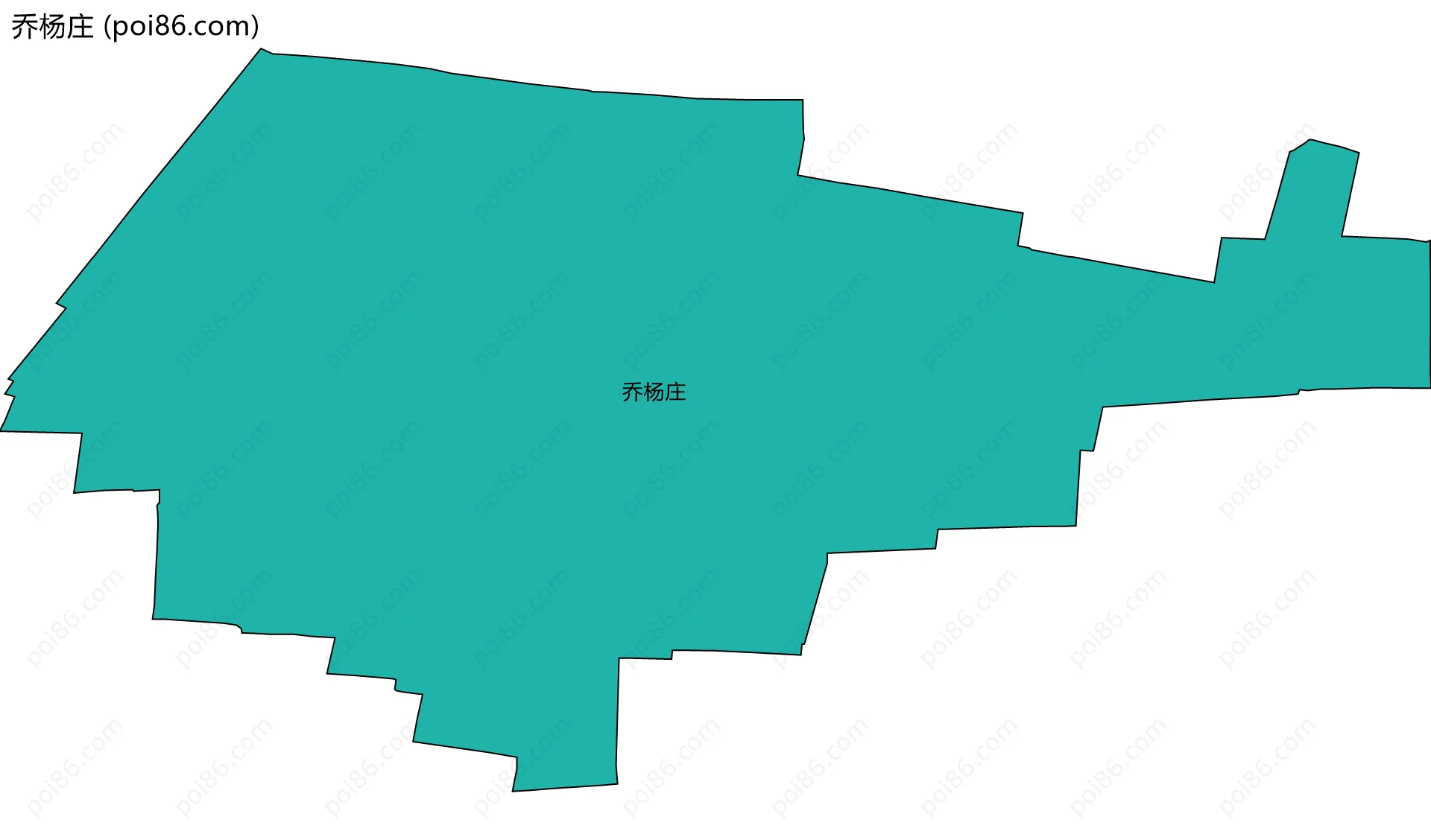 乔杨庄边界地图