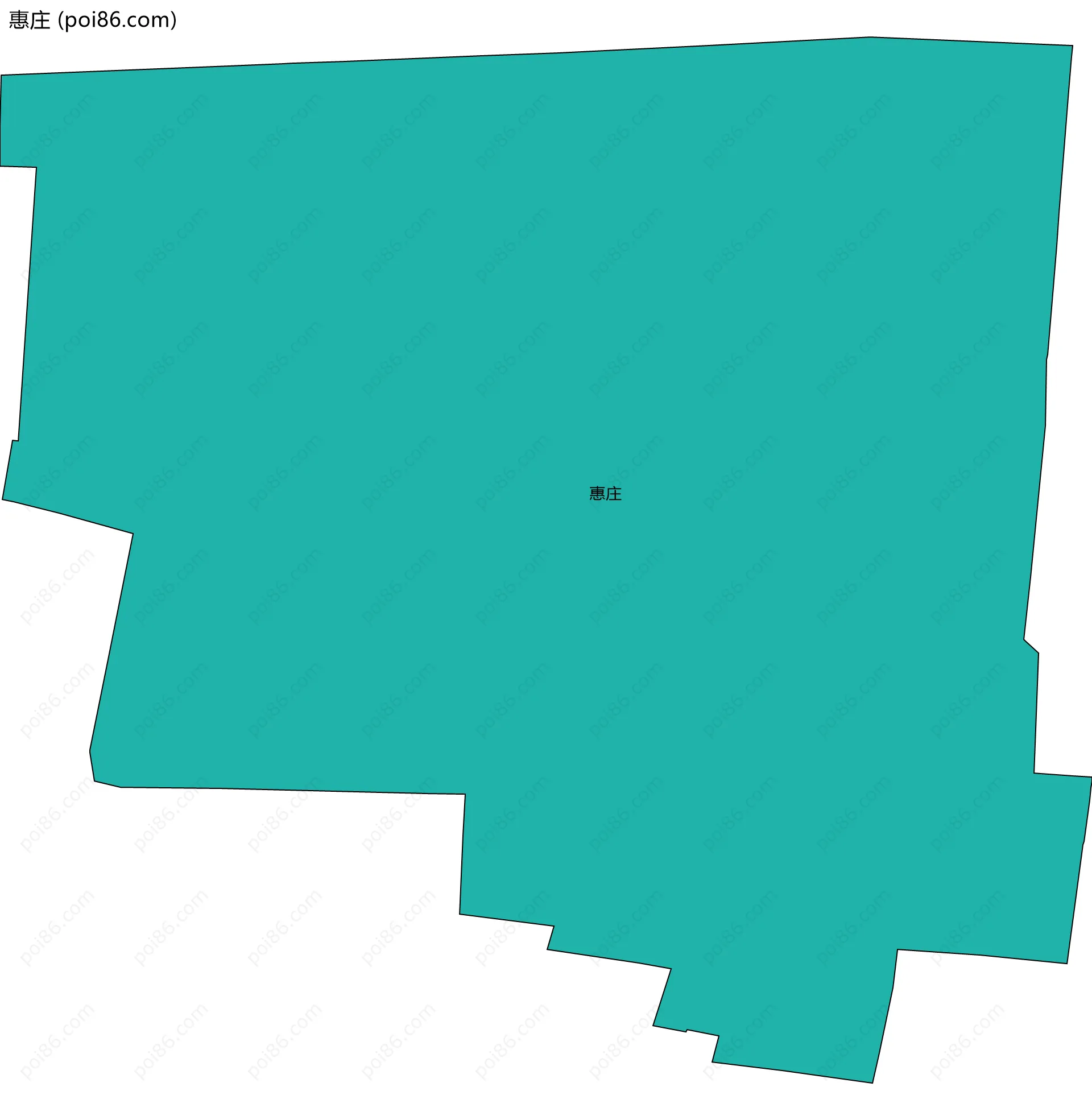 惠庄边界地图