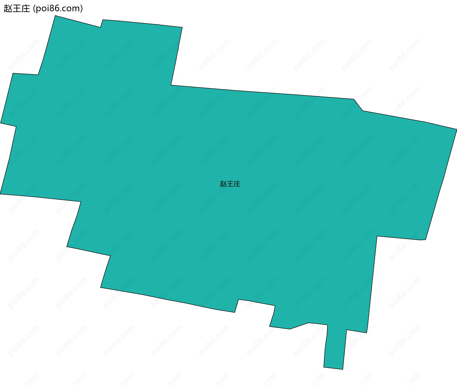 赵王庄边界地图