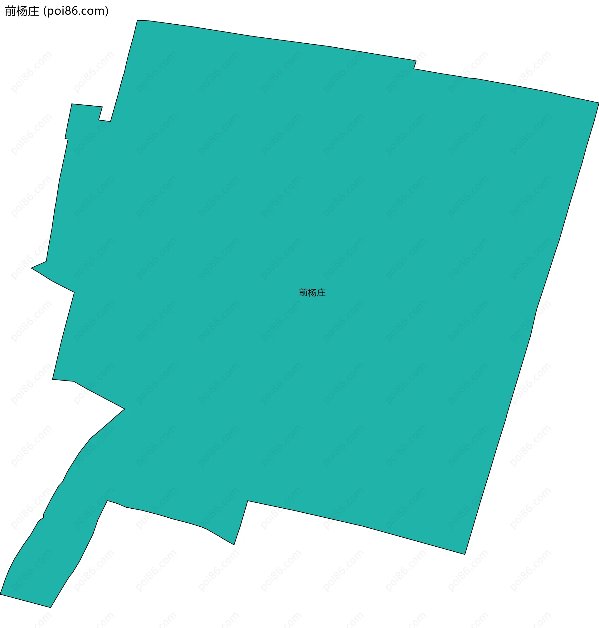 前杨庄边界地图