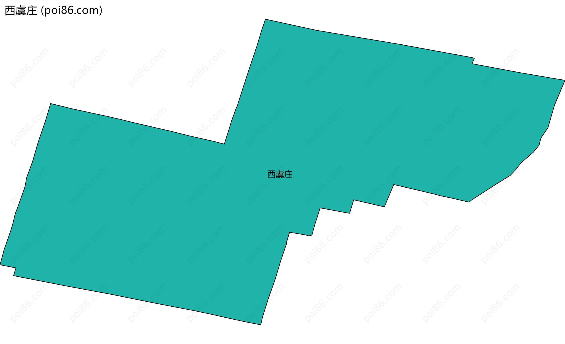 西虞庄边界地图