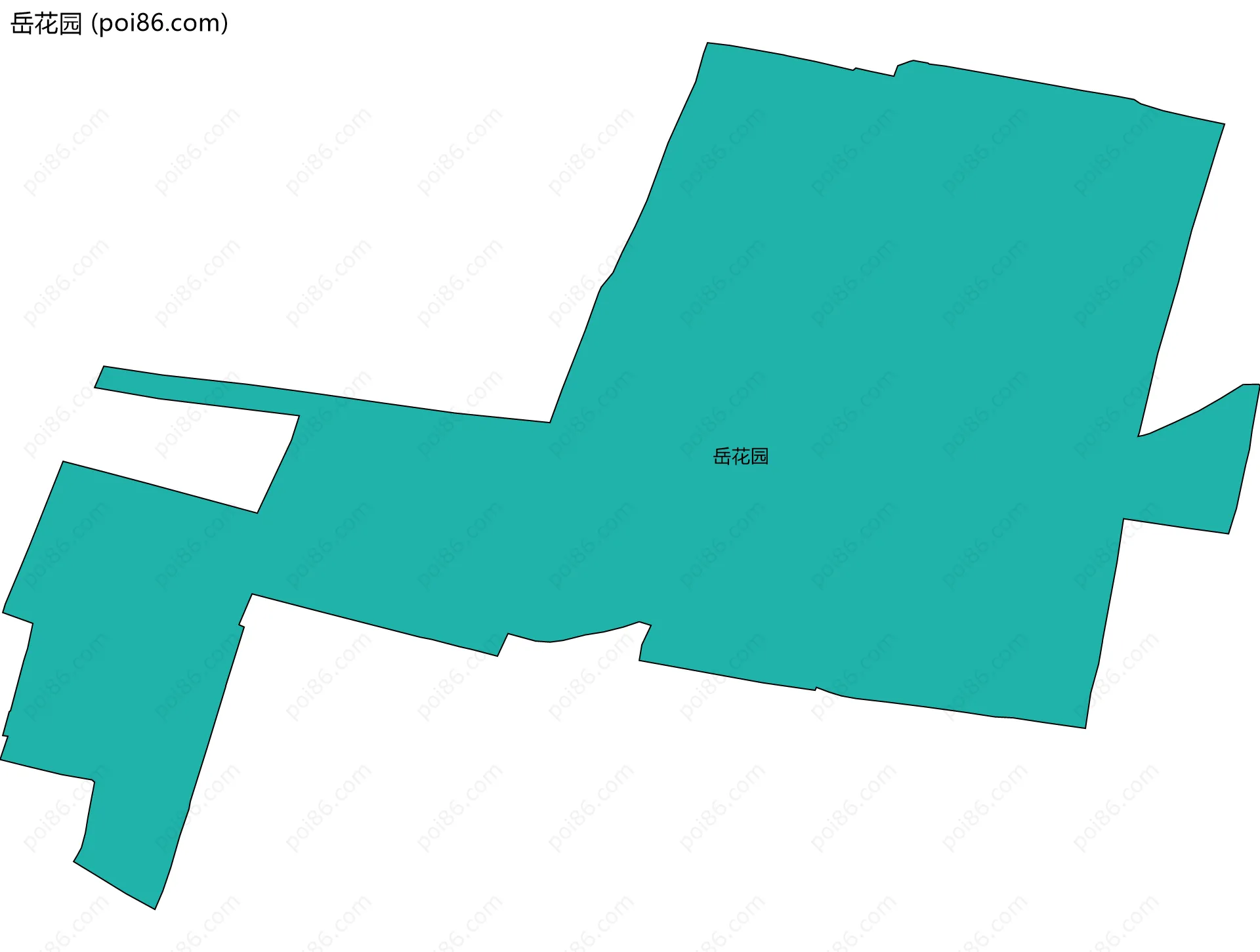岳花园边界地图