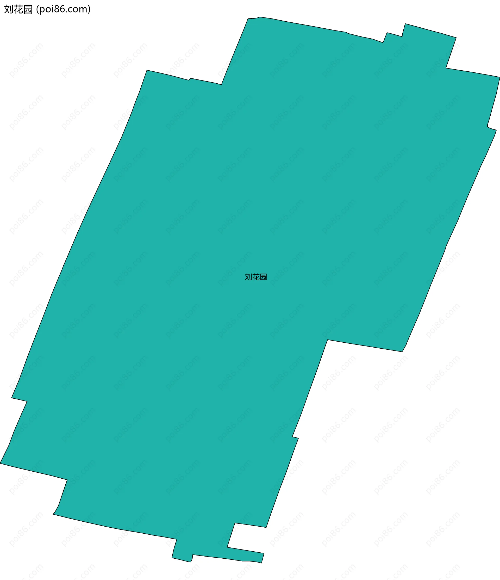 刘花园边界地图