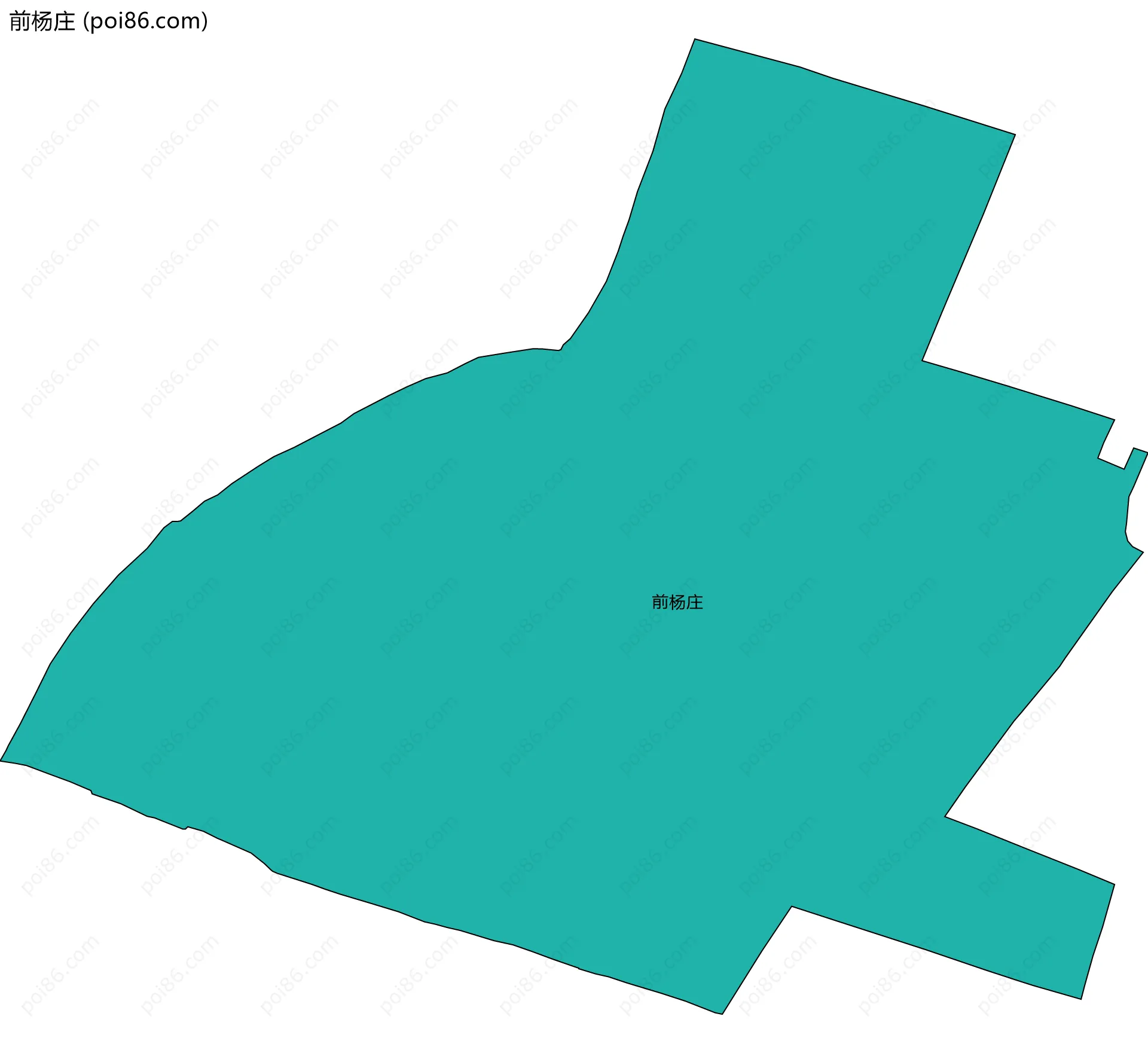 前杨庄边界地图