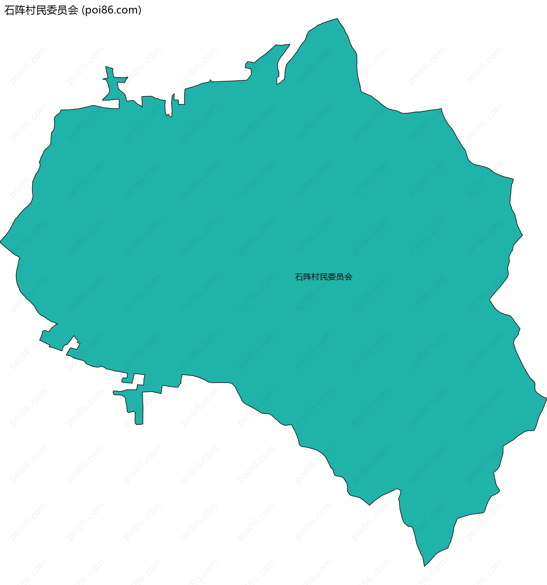 石阵村民委员会边界地图