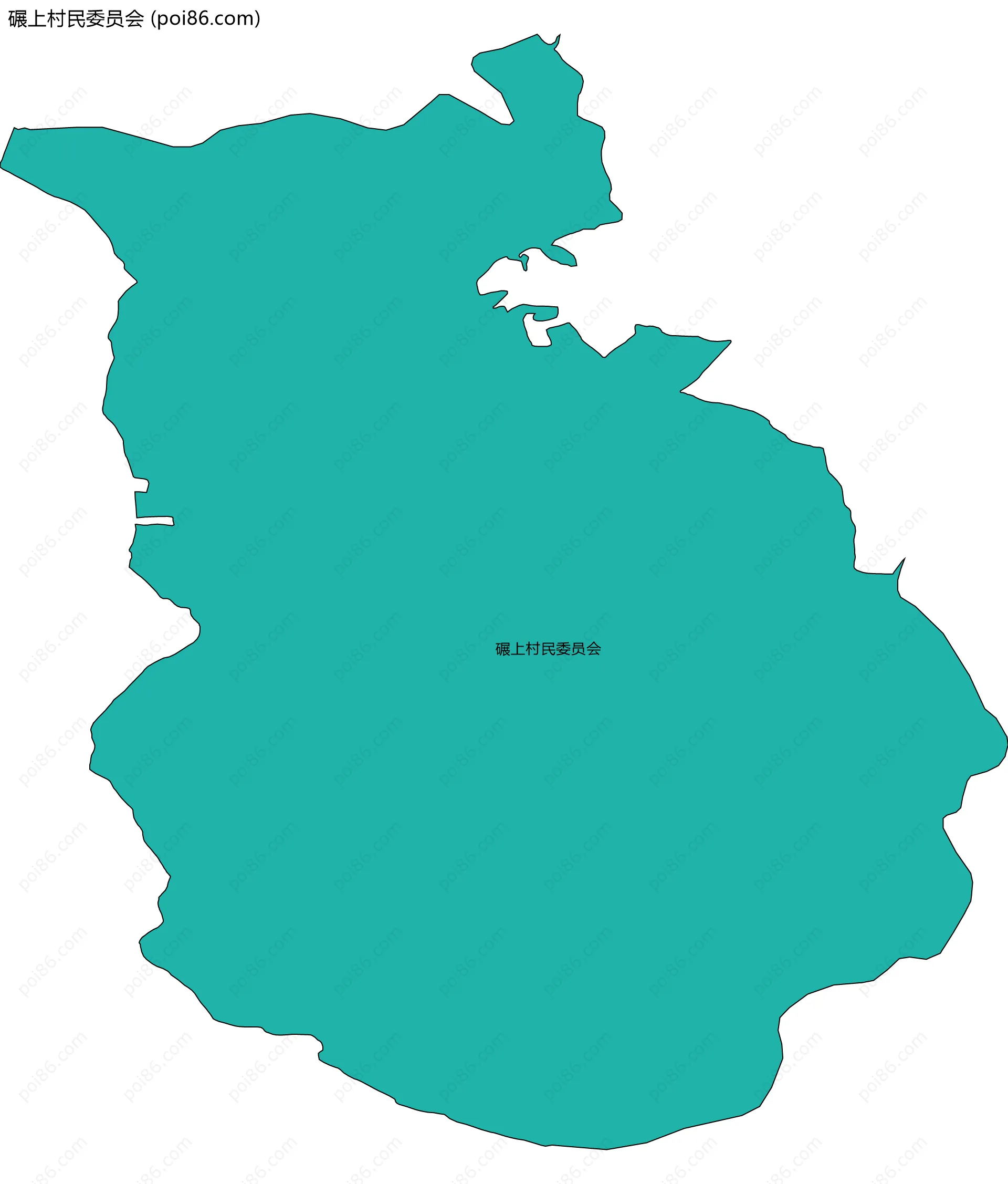 碾上村民委员会边界地图
