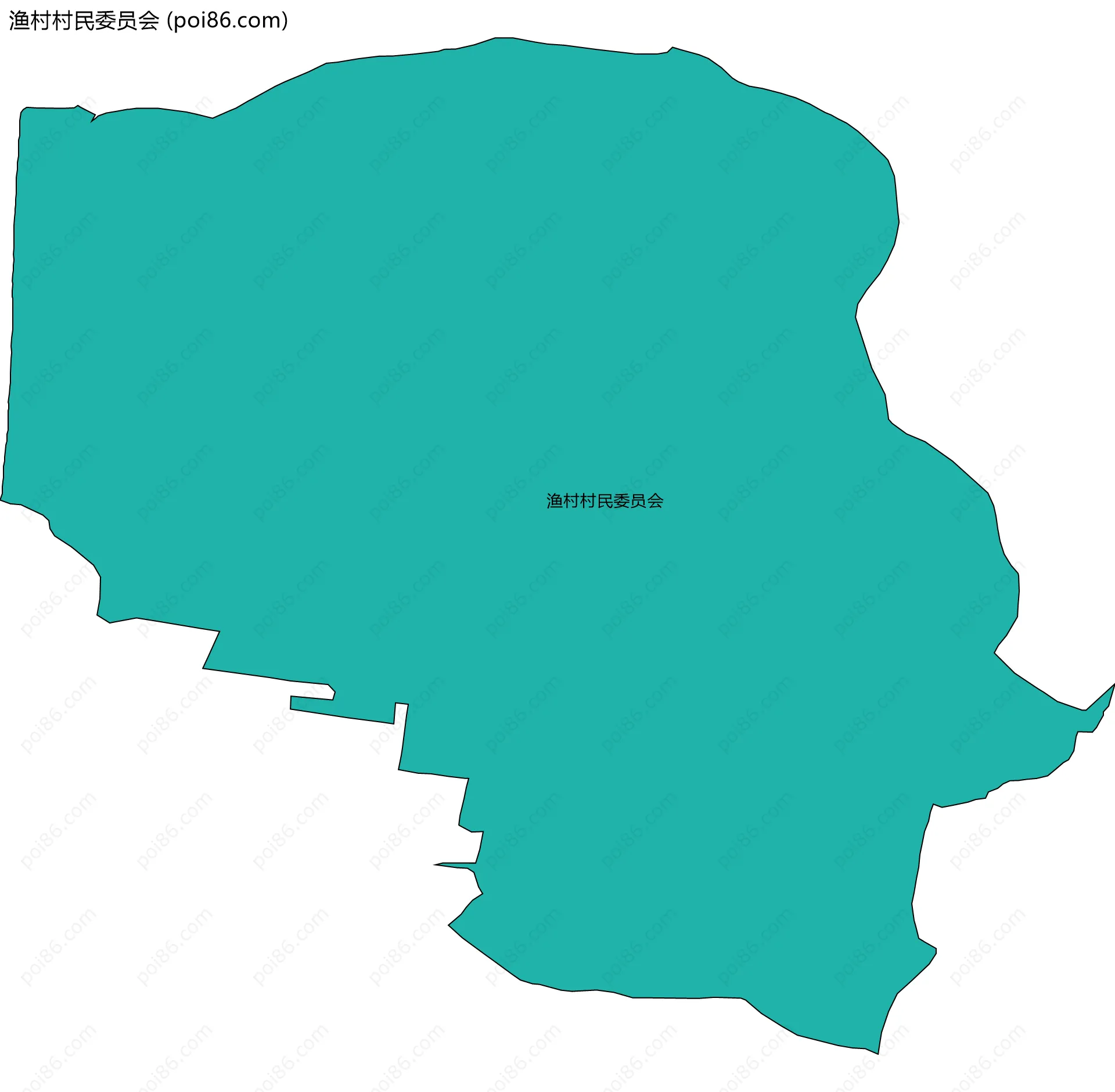 渔村村民委员会边界地图