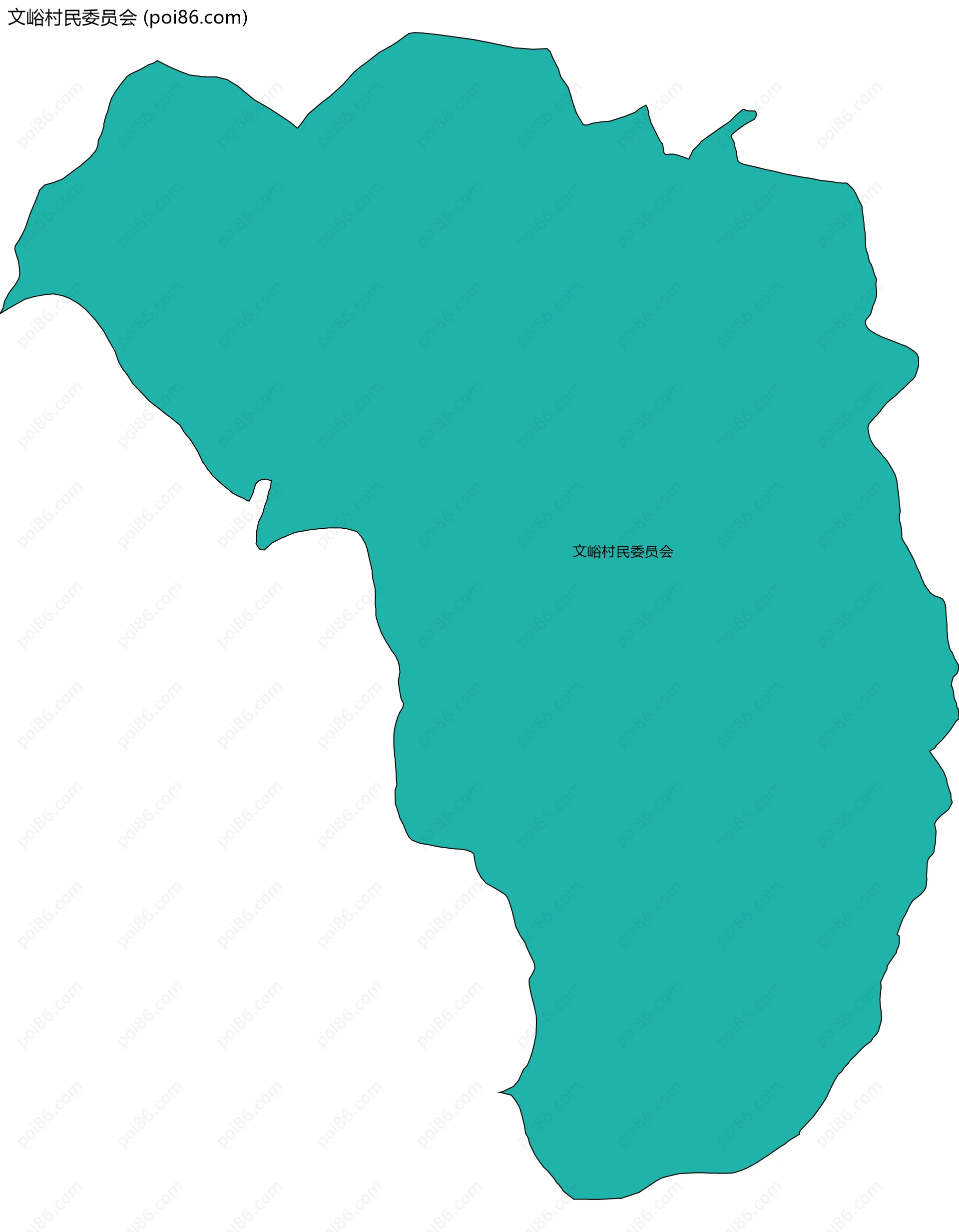 文峪村民委员会边界地图