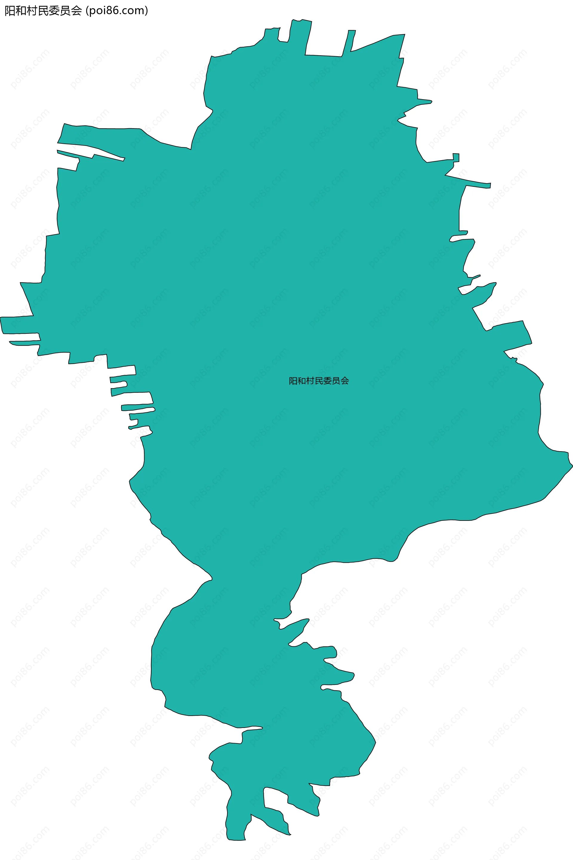 阳和村民委员会边界地图