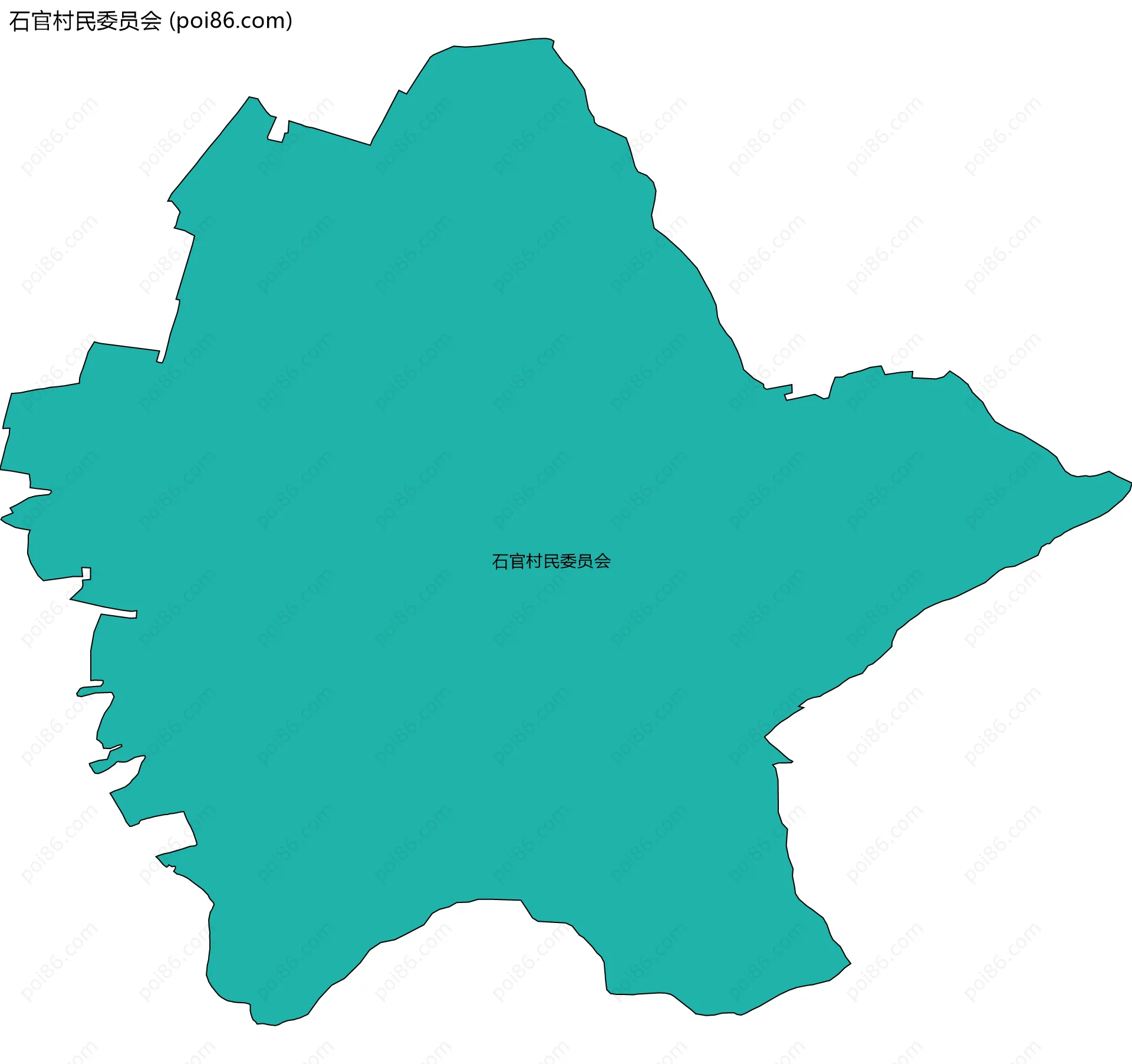 石官村民委员会边界地图