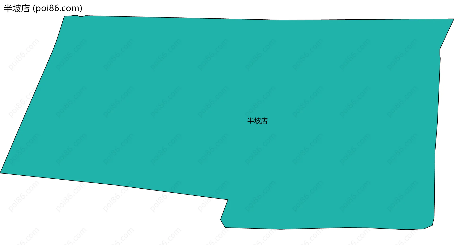 半坡店边界地图