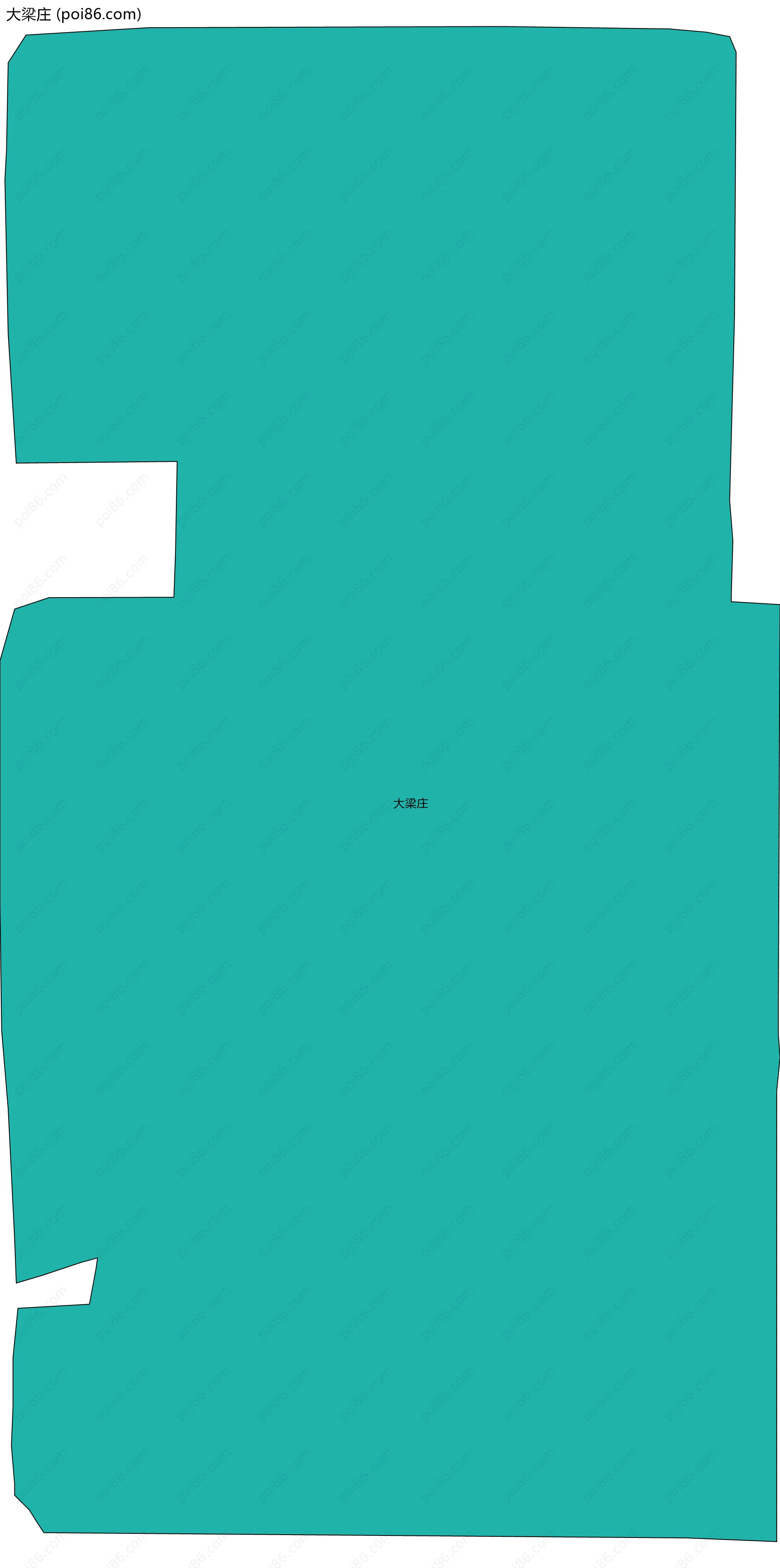 大梁庄边界地图