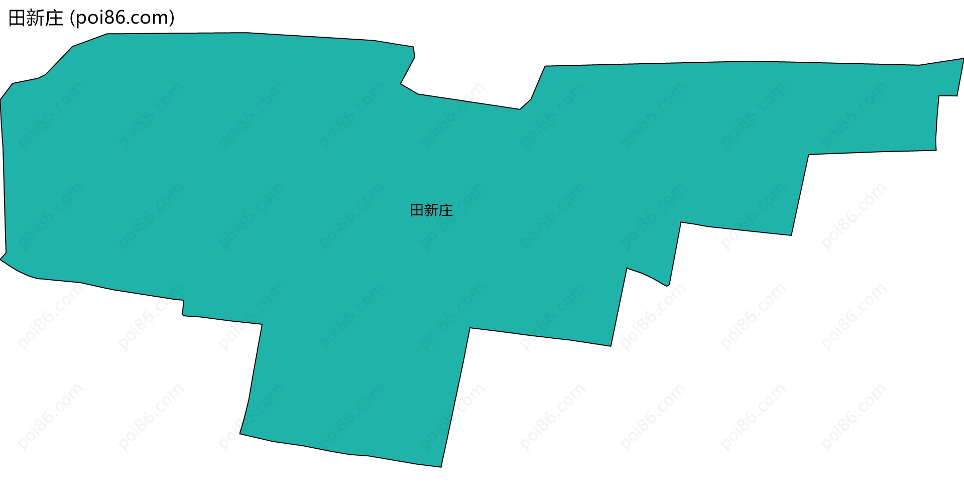 田新庄边界地图